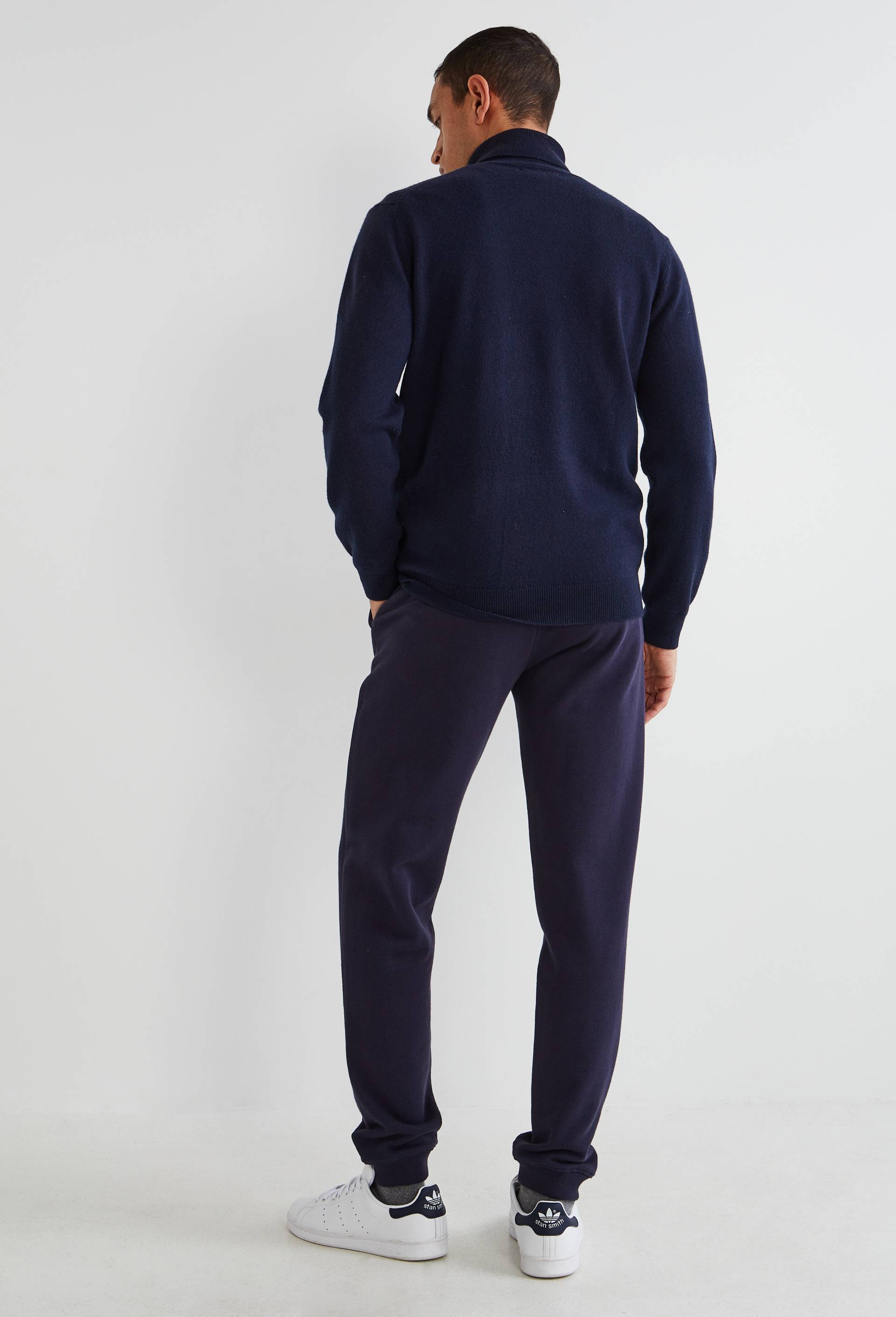 Jogging molleton en coton BIO GOTS, Bleu foncé, large image number 1.0