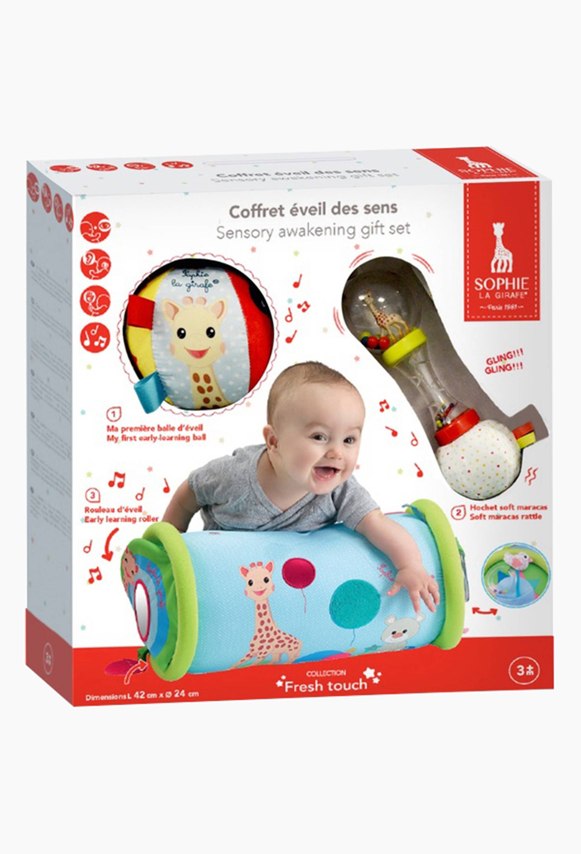 Sophie la girafe - Coffret eveil des sens, Multicolore, large image number 0