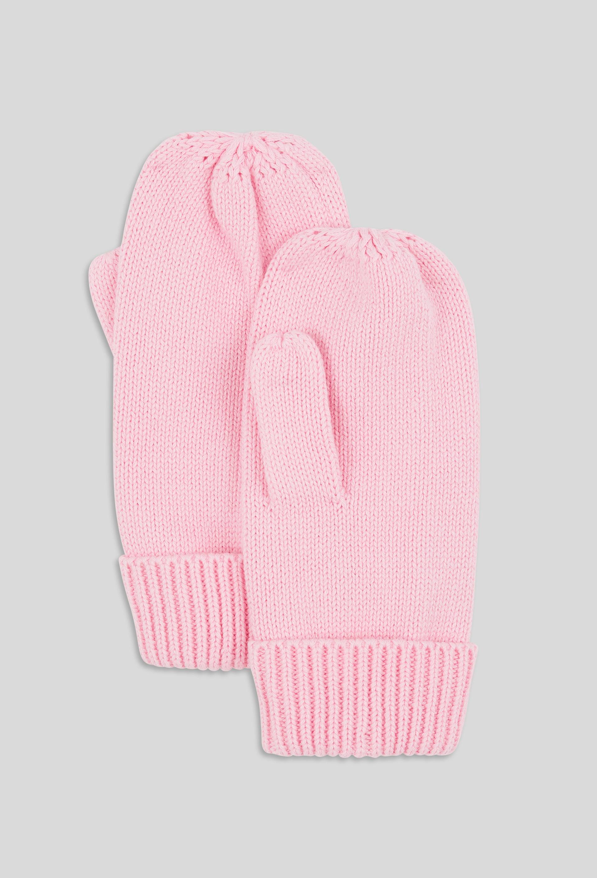 Gants unis en coton, Rose, large image number 0