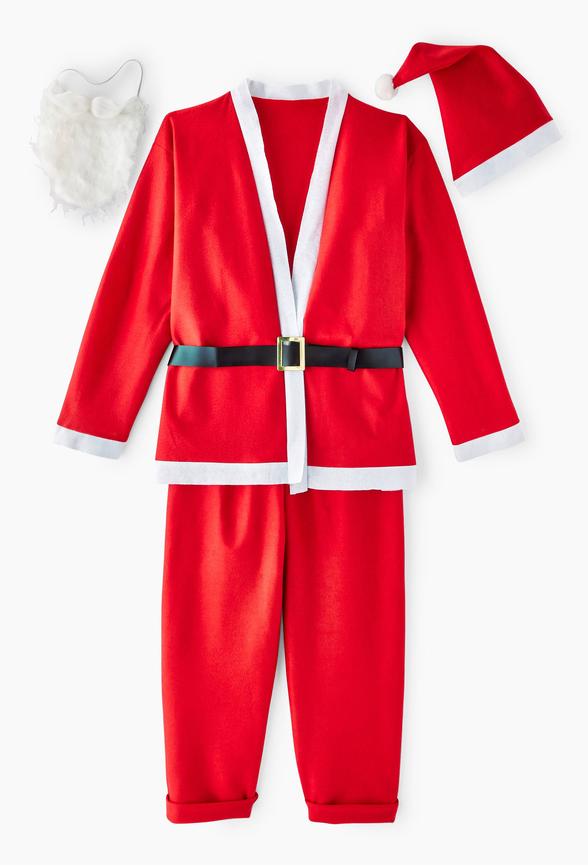 Costume adulte Habit de Père Noel taille L, Multicolore, large image number 0