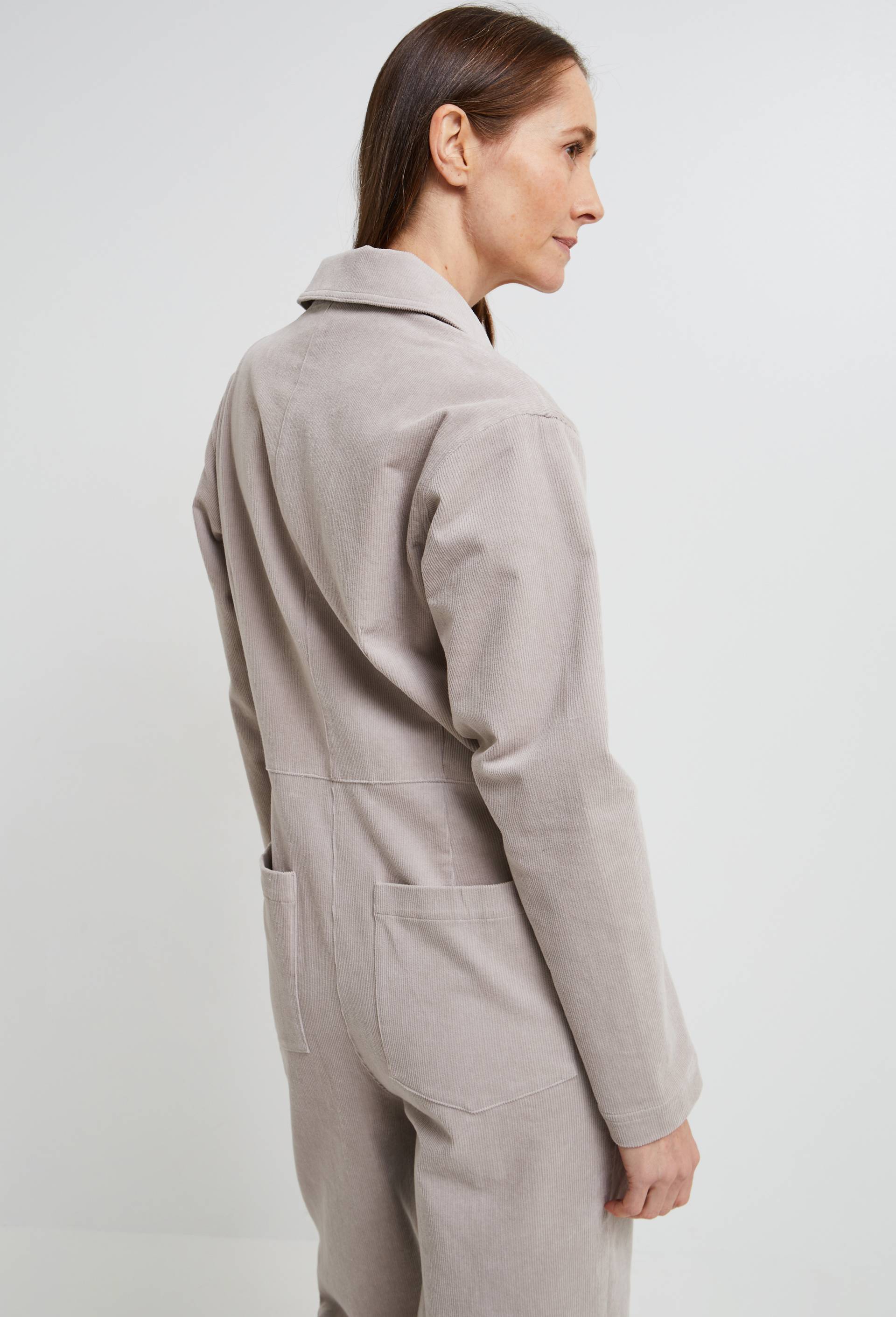 Combinaison pantalon en velours c&ocirc;tel&eacute;, Beige, large image number 1