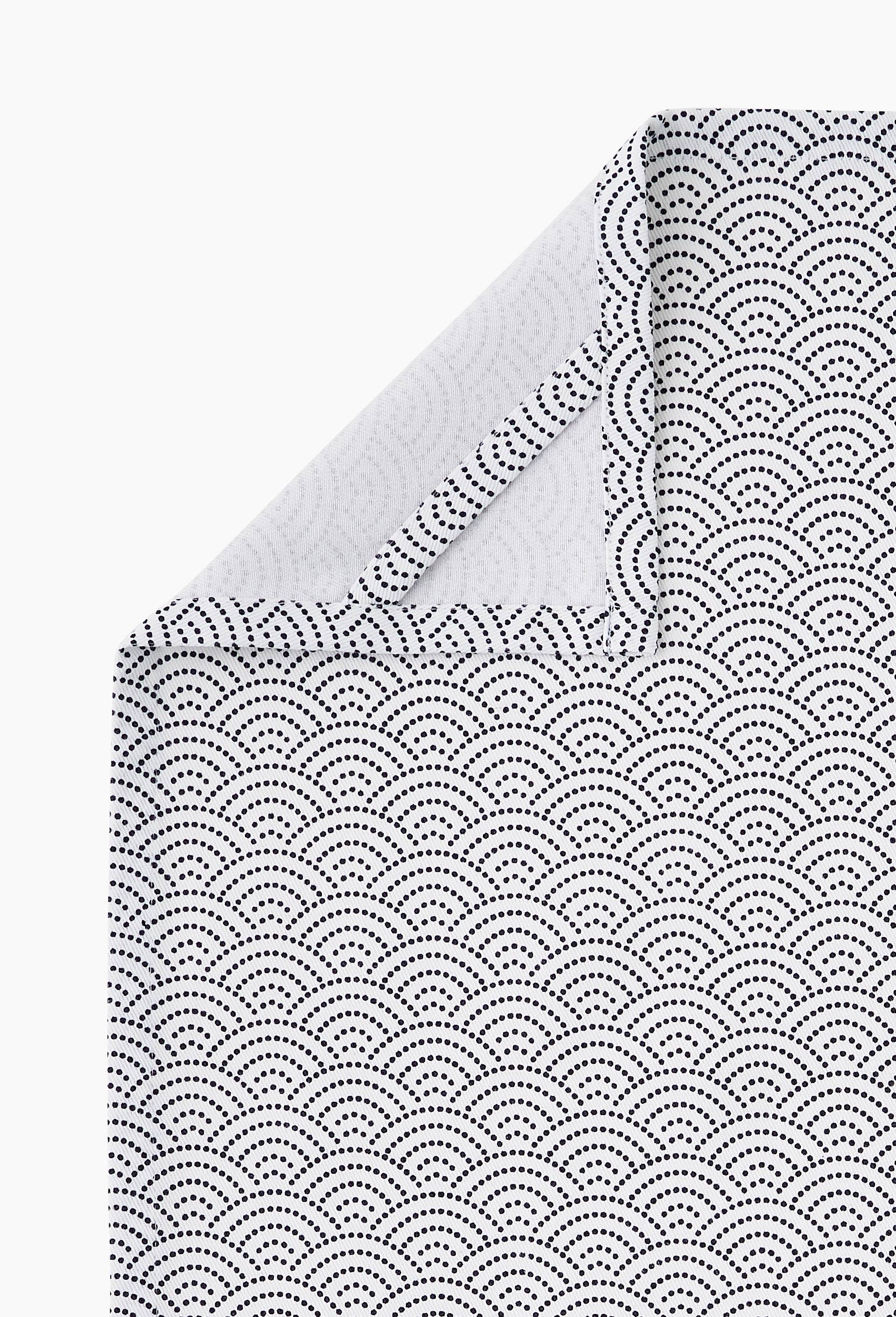 Torchon imprimé, 50x70cm, 100% coton, OEKOTEX, Blanc, large image number 1