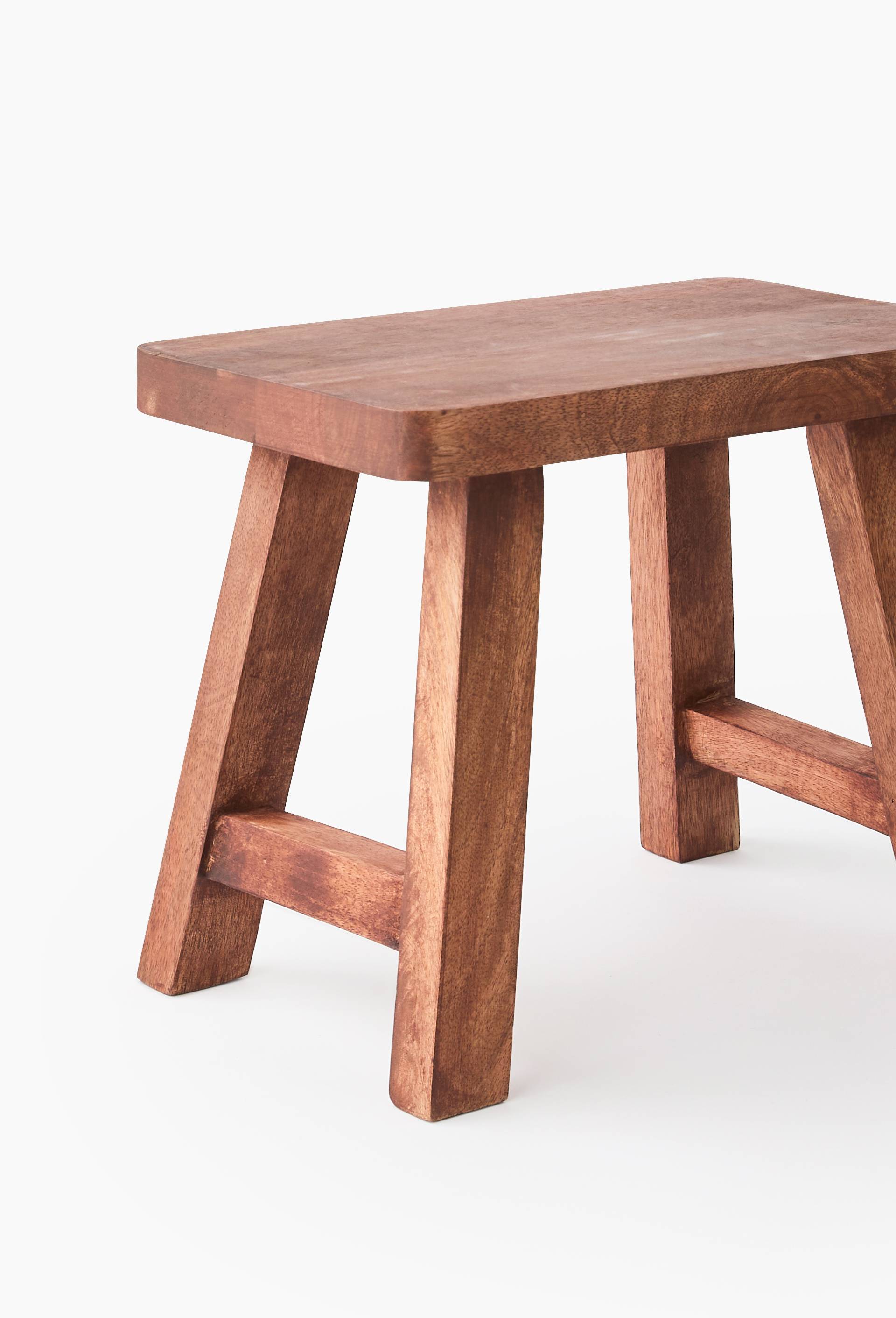 Tabouret en bois de manguier, Brun, large image number 1.0