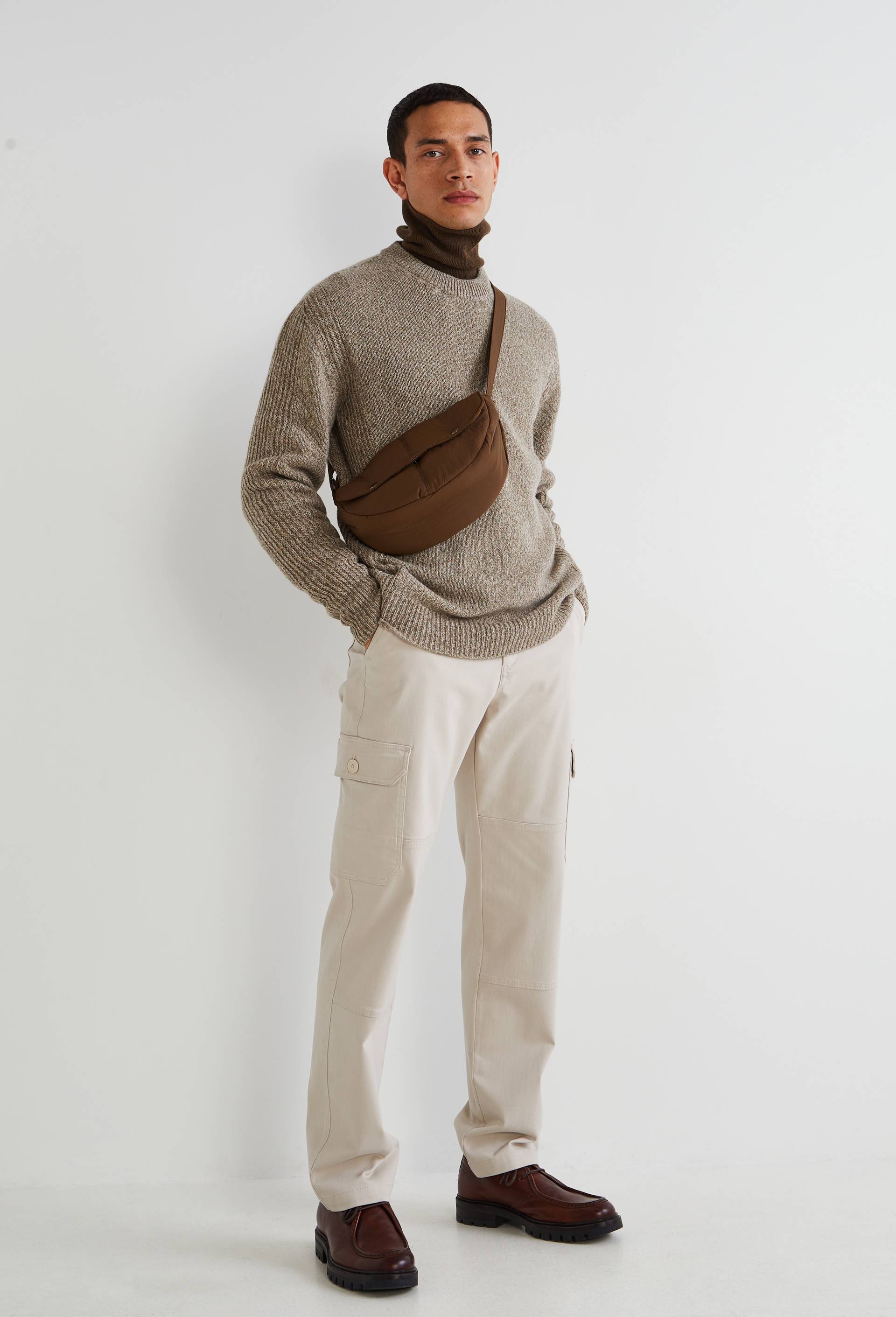 Pantalon cargo en coton BIO GOTS, Beige, large image number 0
