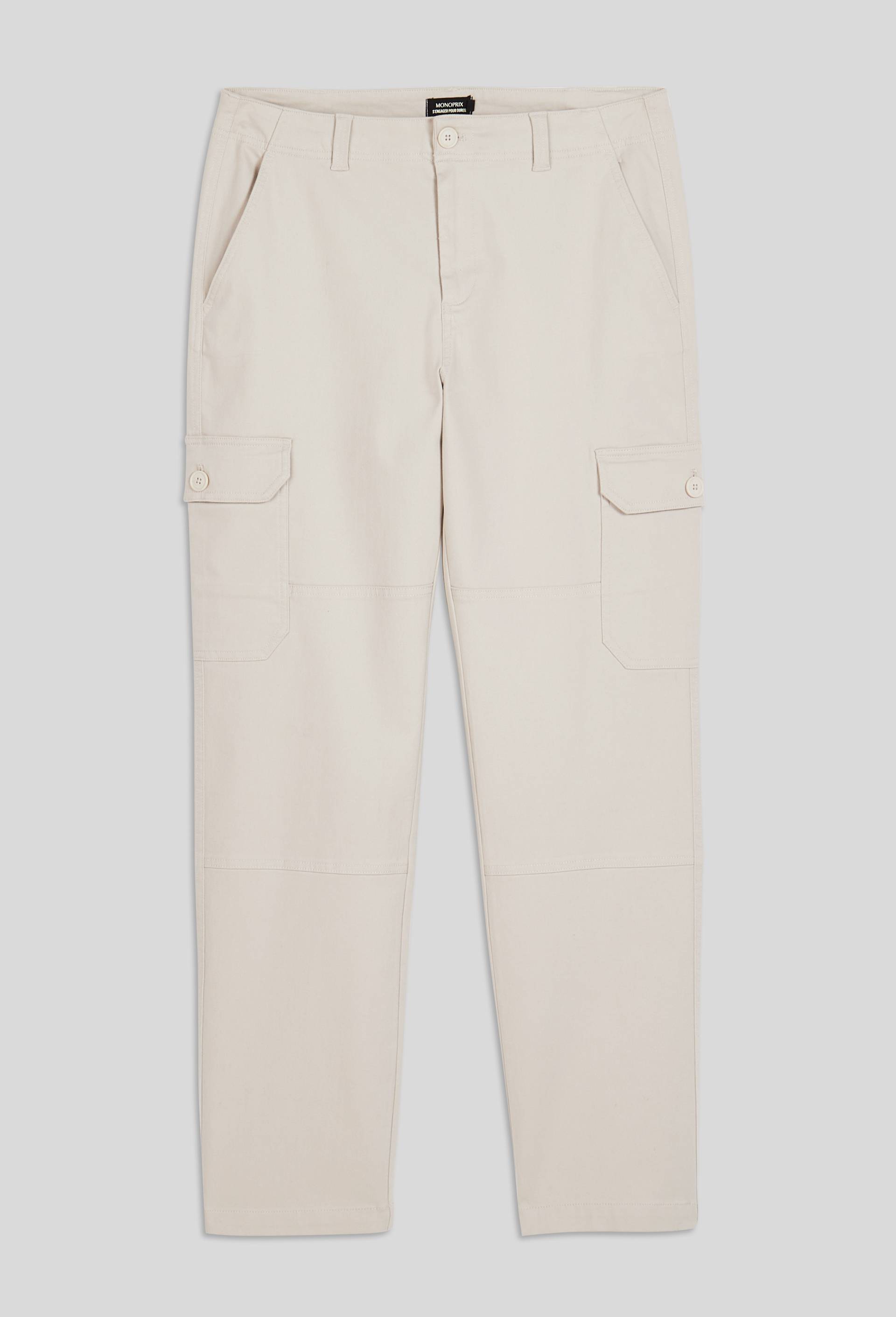 Pantalon cargo en coton BIO GOTS, Beige, large image number 2