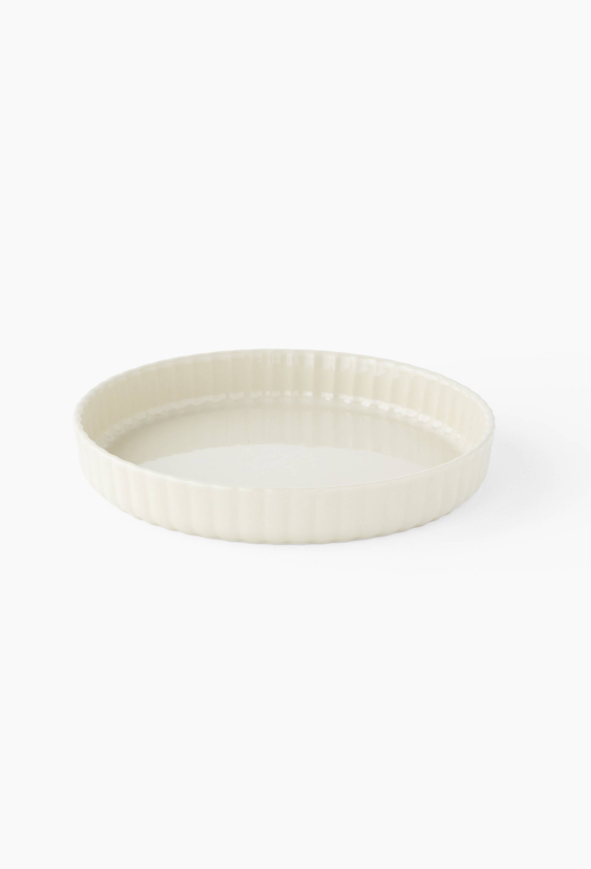 Plat à tarte, 28 cm, Ecru, large image number 0
