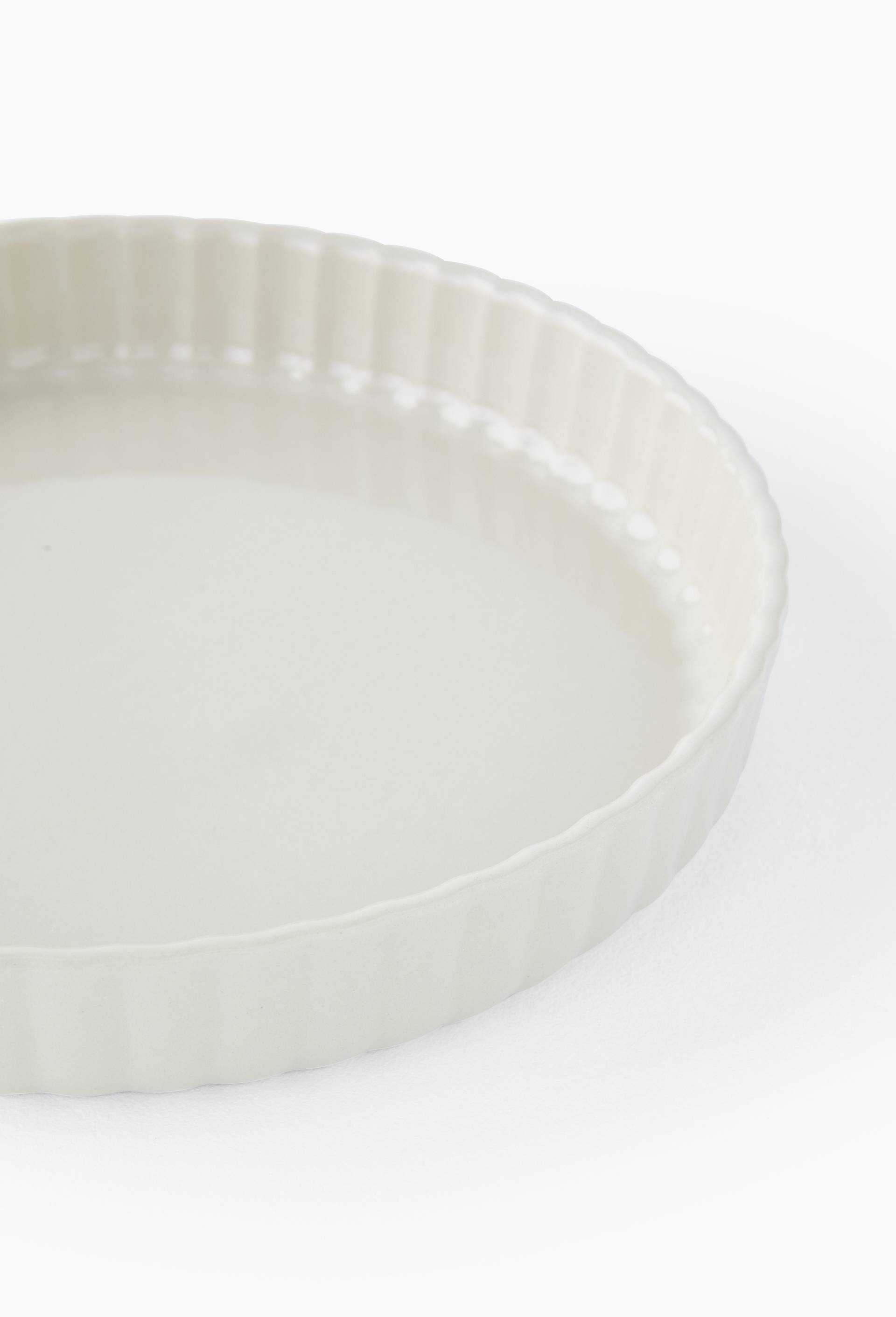 Plat à tarte, 28 cm, Ecru, large image number 1