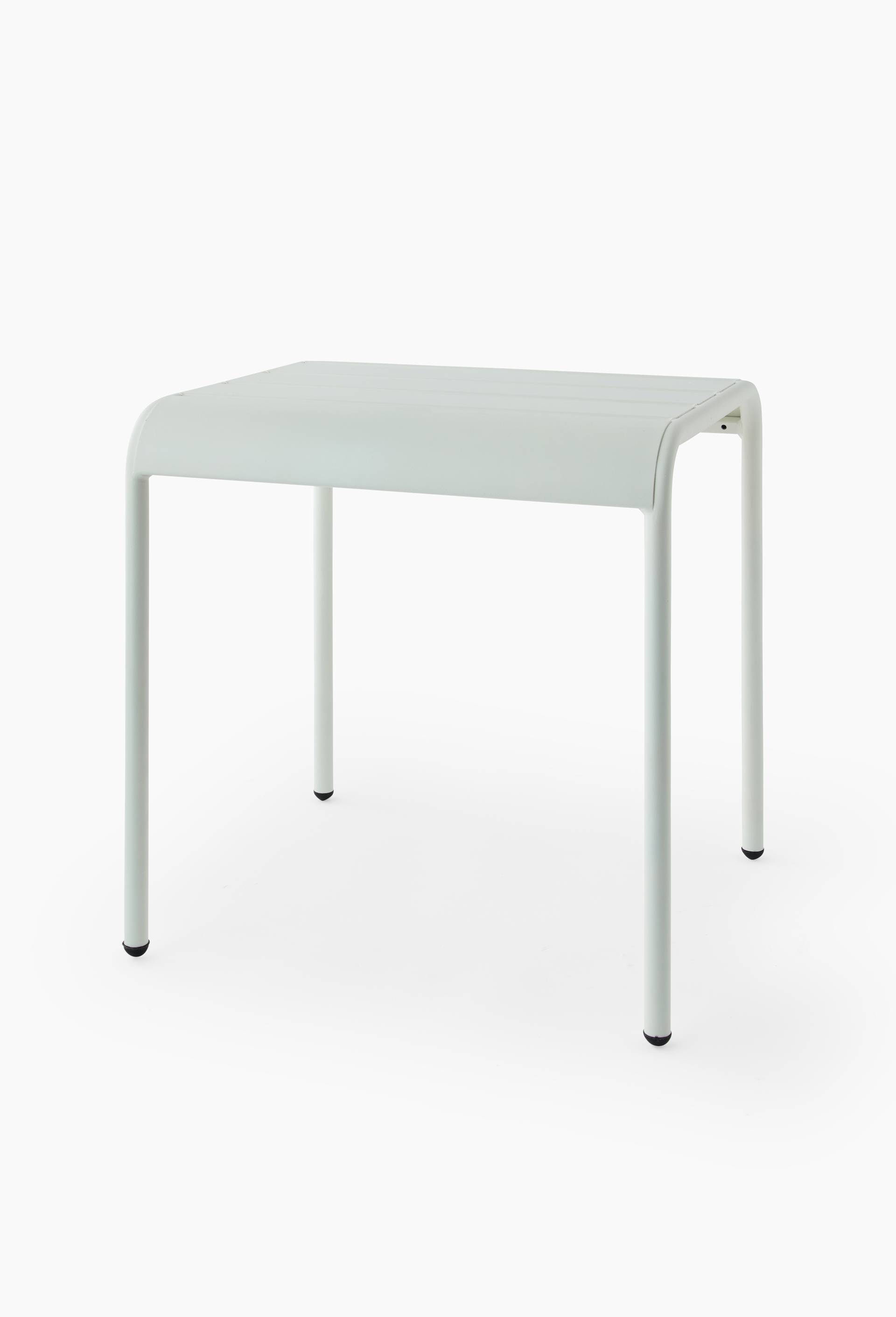 Banc &agrave; lattes, 45x39xH44cm, en m&eacute;tal, Ecru, large image number 0