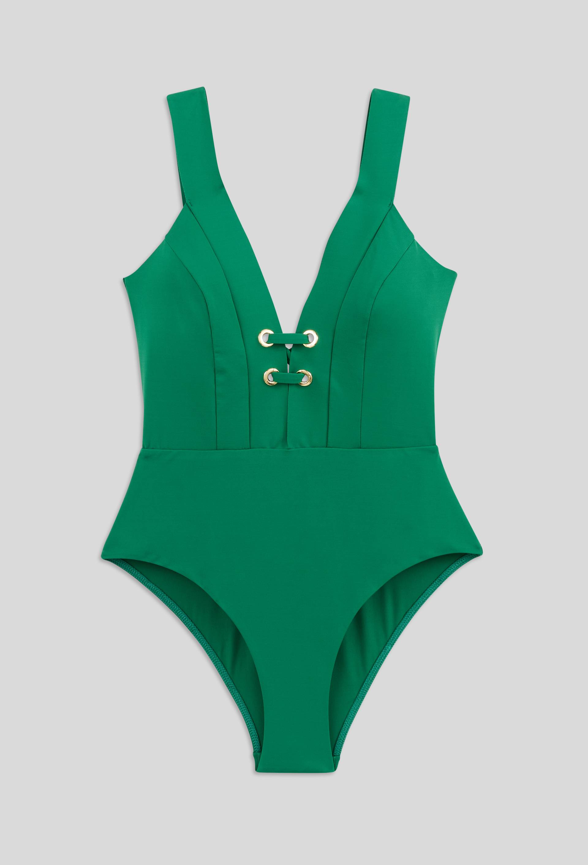 Maillot de bain 1 pièce ALMA, Vert, large image number 2.0