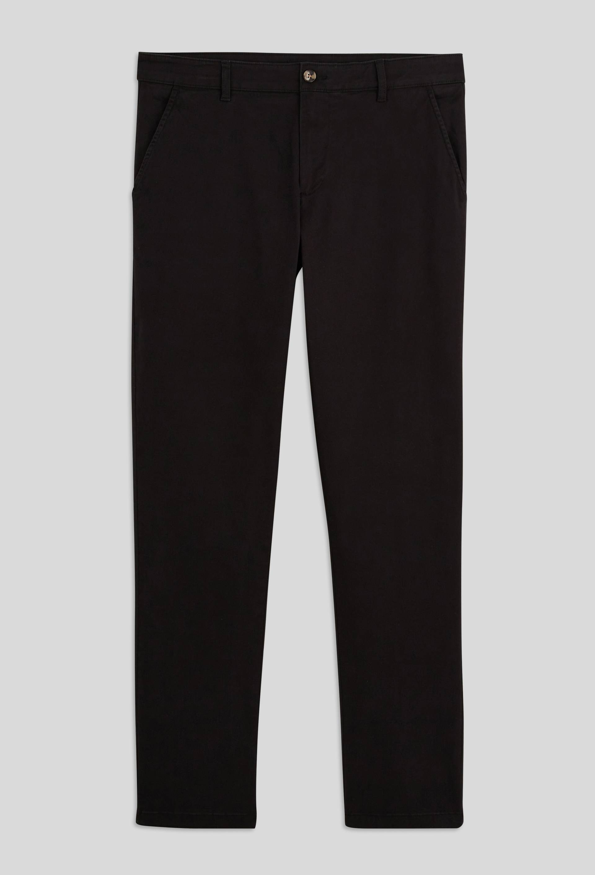 Pantalon chino straight en coton BIO GOTS, Noir, large image number 1