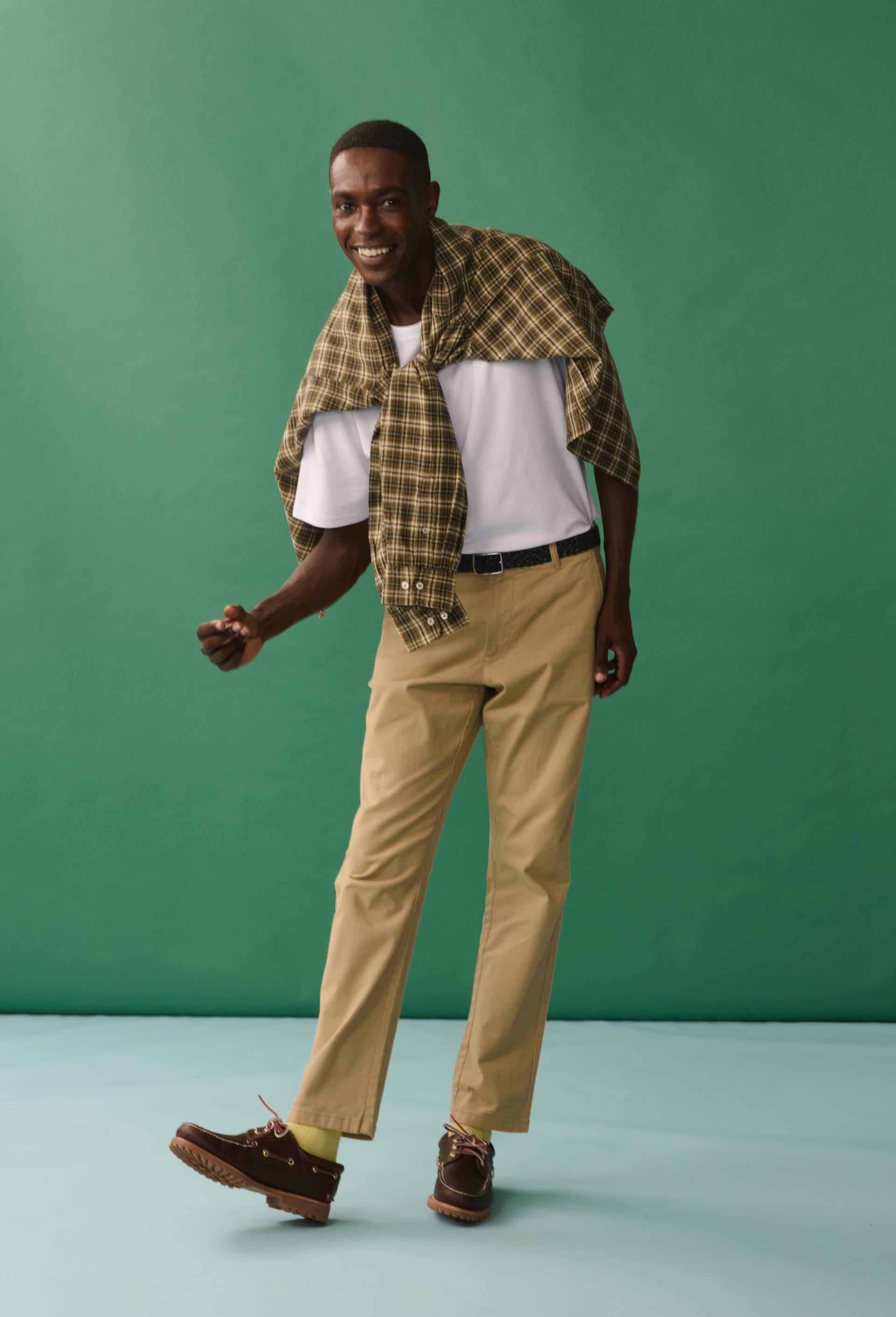 Pantalon chino straight en coton BIO GOTS, Beige, large image number 0