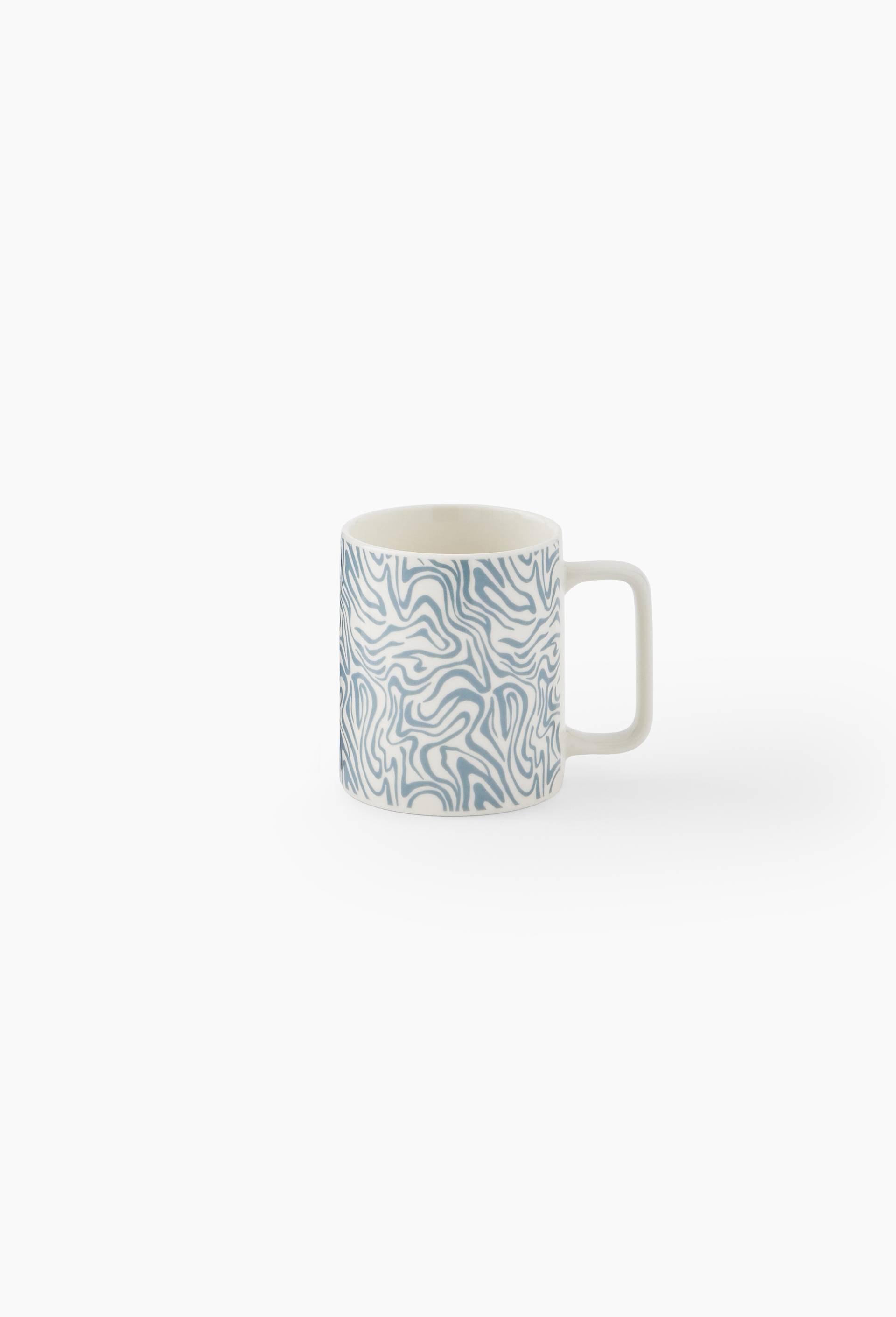 Lot de 4 - Mug finition imprimée, 32cl, Bleu clair, large image number 0.0