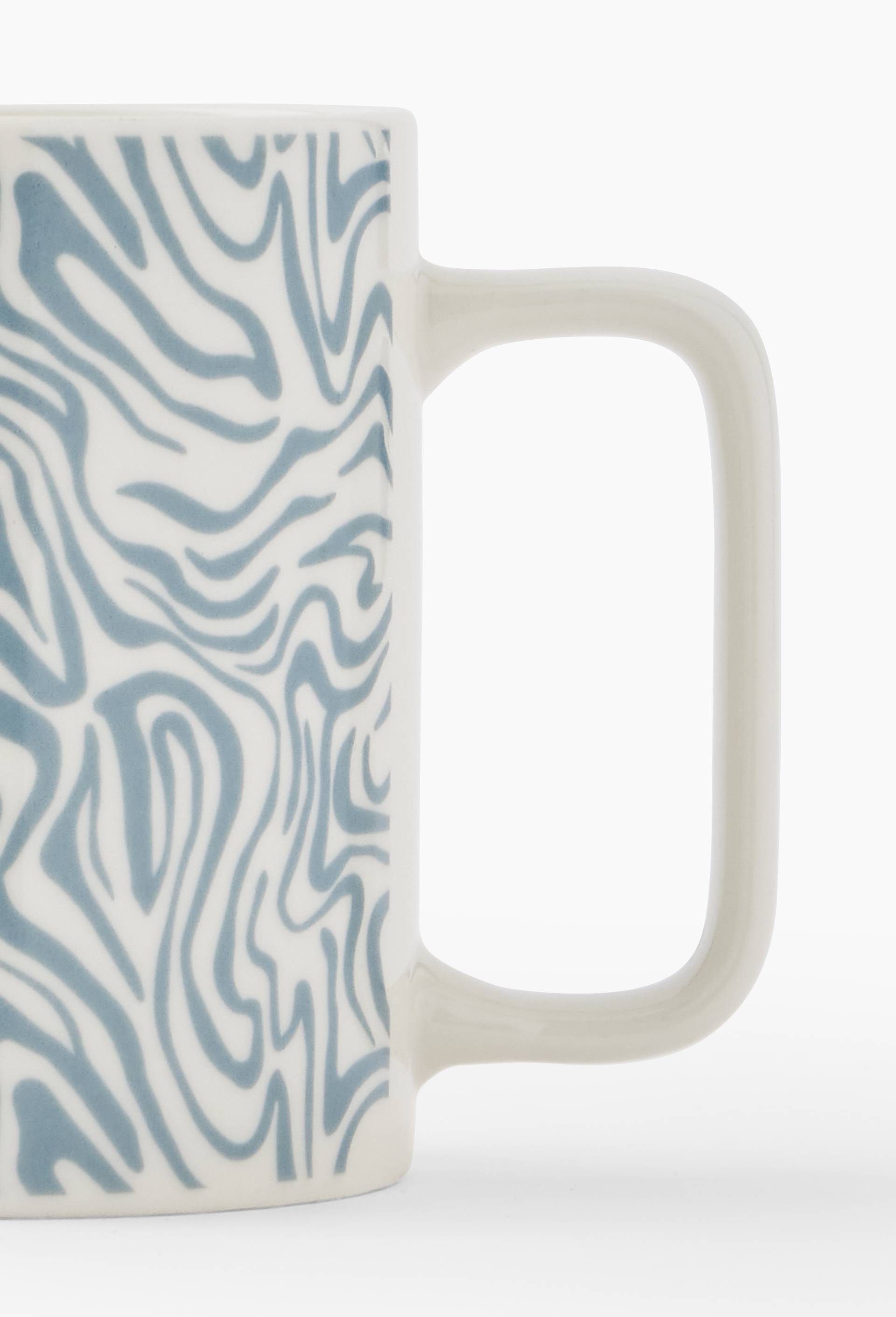 Lot de 4 - Mug finition imprimée, 32cl, Bleu clair, large image number 1.0