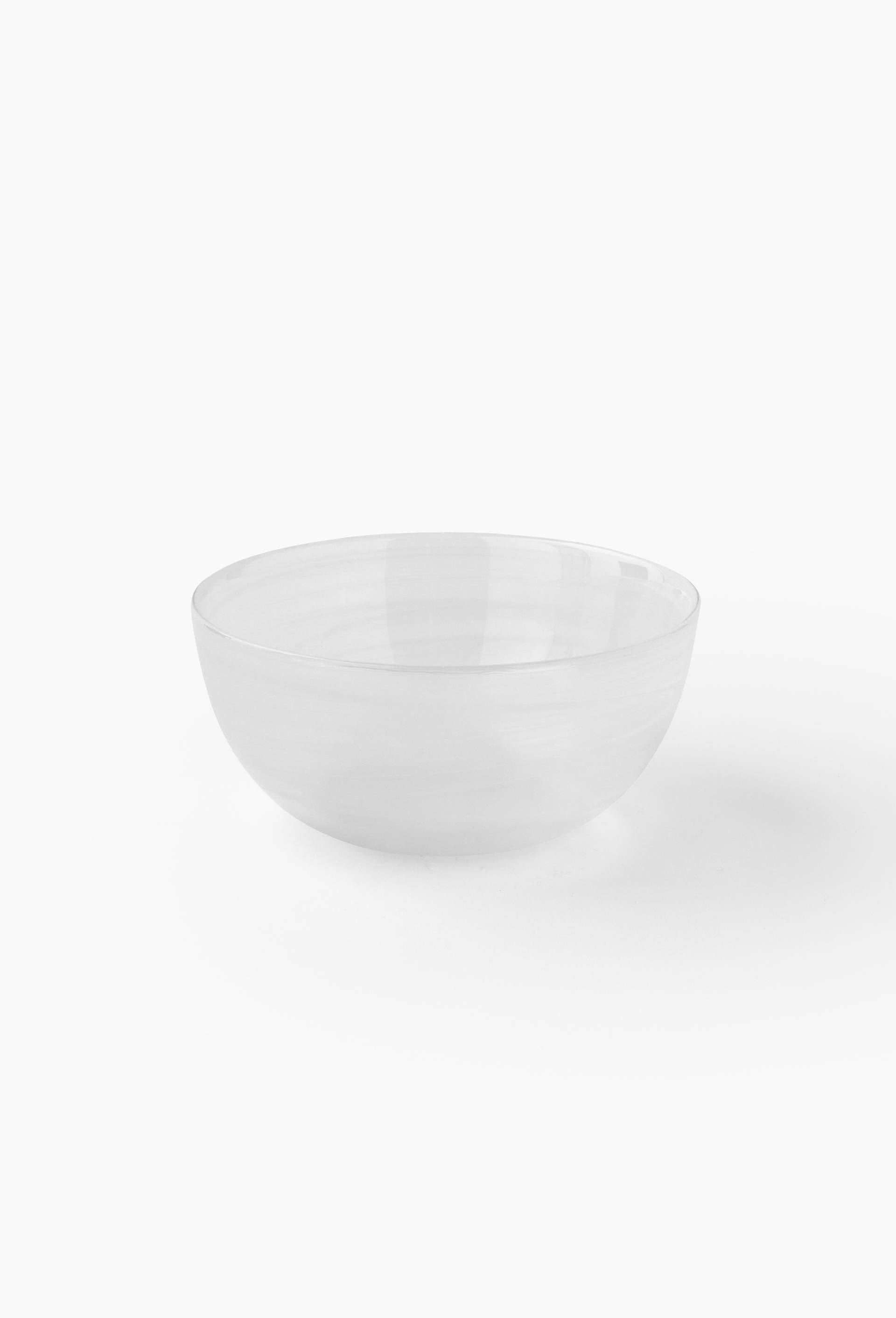 Lot de 4 - Bol finition twist&eacute;e, 15cm, Blanc, large image number 0
