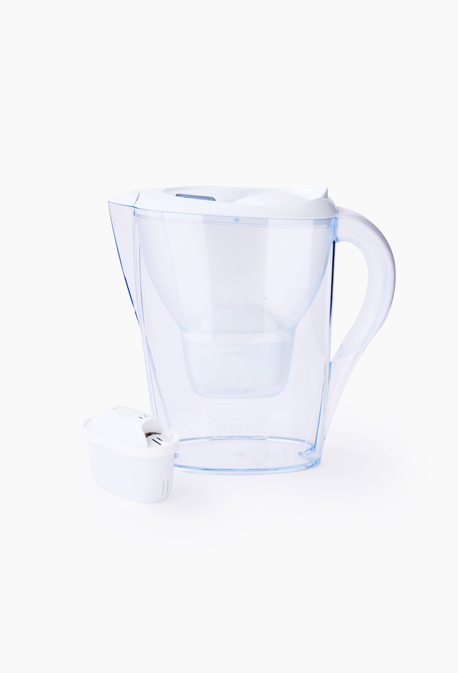 Coffret carafe et 2 cartouches, gamme "Marella", Blanc, large image number 0