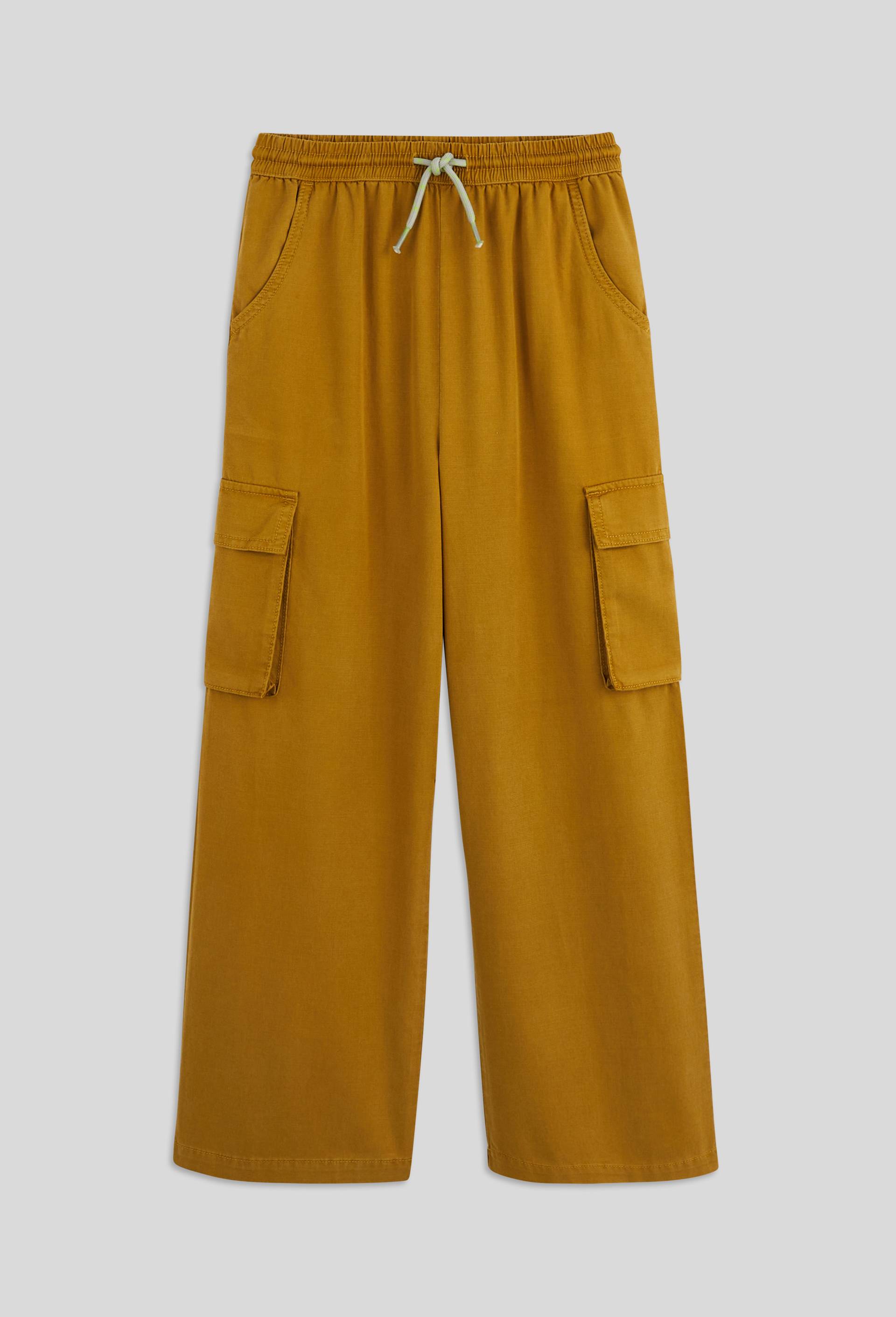 Pantalon cargo uni, certifi&eacute; Oeko-Tex, Vert, large image number 0