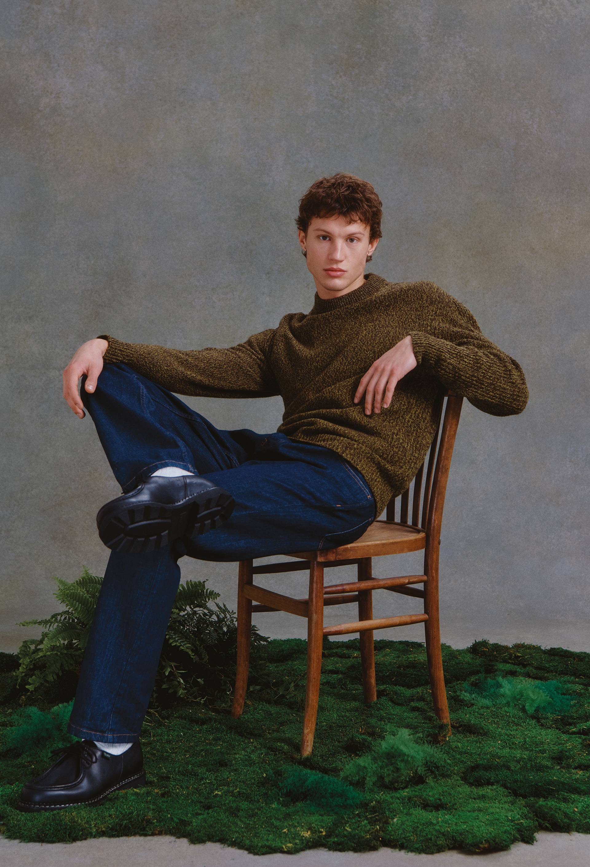 Jean straight en coton, Bleu, large image number 0