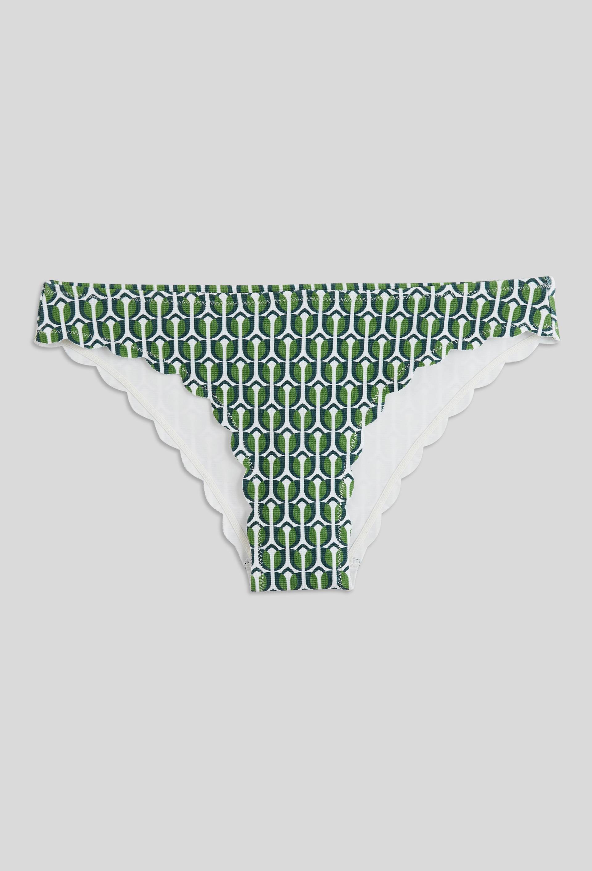 Bas de maillot de bain ZOE, mati&egrave;re recycl&eacute;e, Vert fonc&eacute;, large image number 2