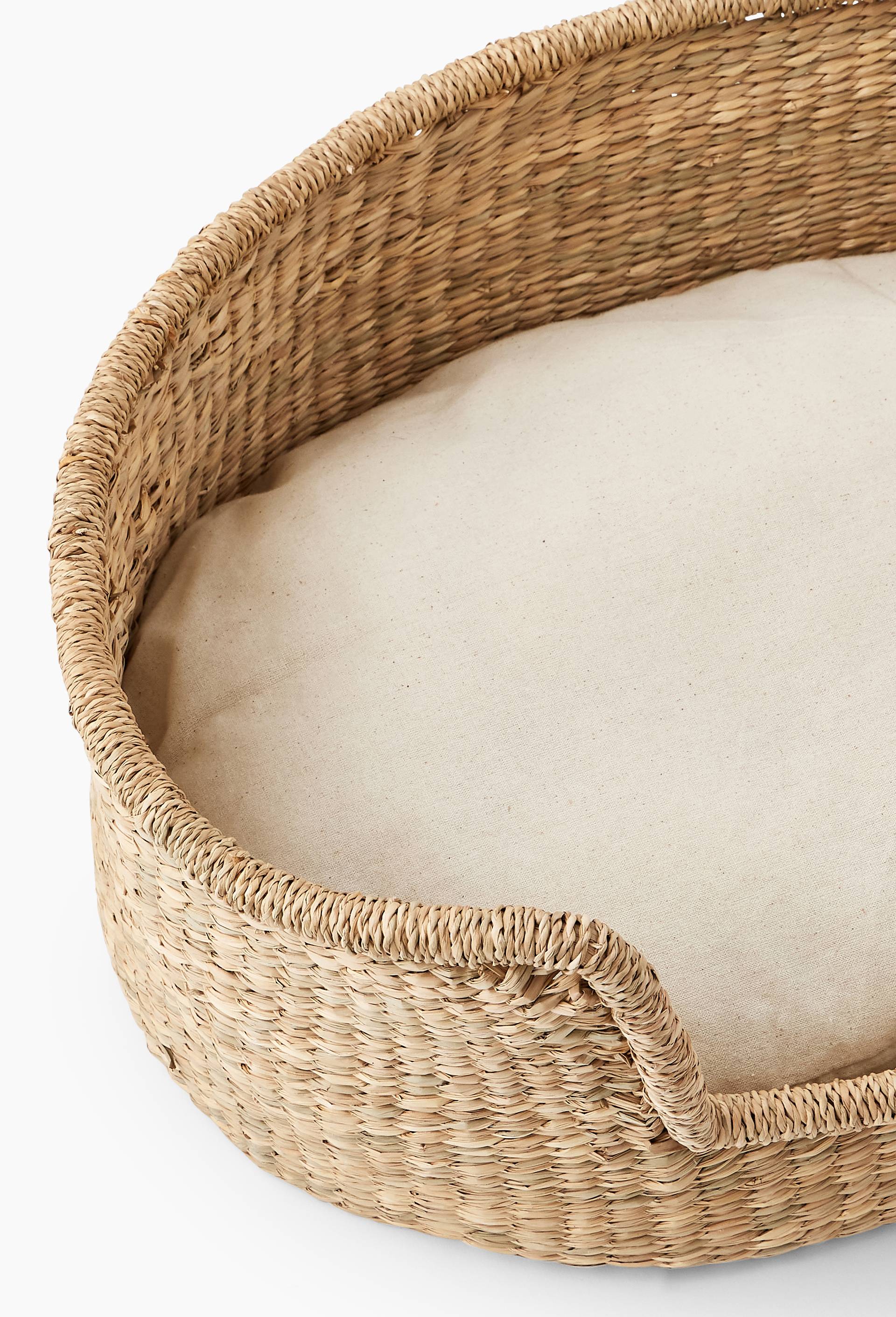 Panier pour chien, 50x40x20cm, en jonc de mer, Beige, large image number 2
