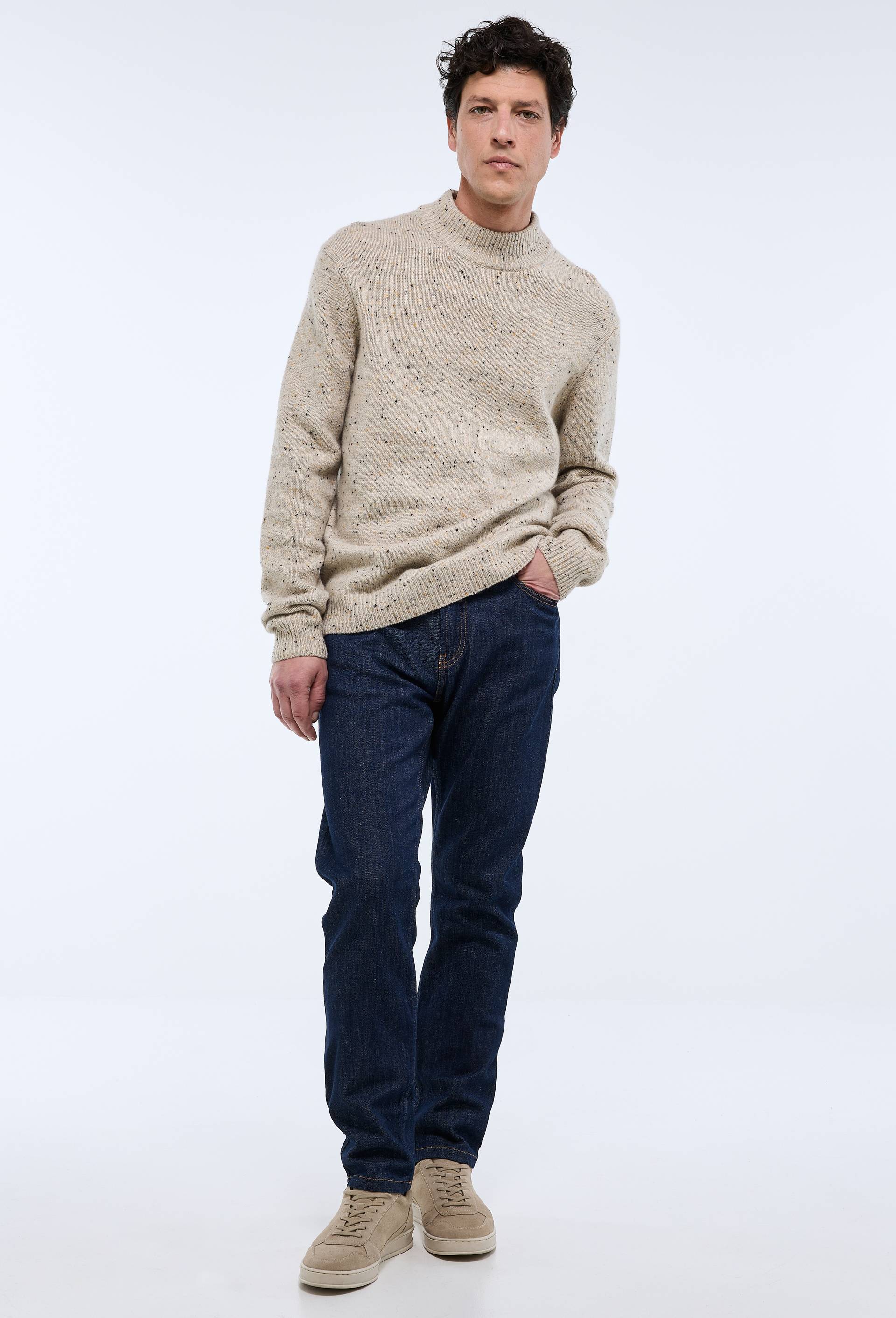 Jean slim contenant du coton, Bleu, large image number 0