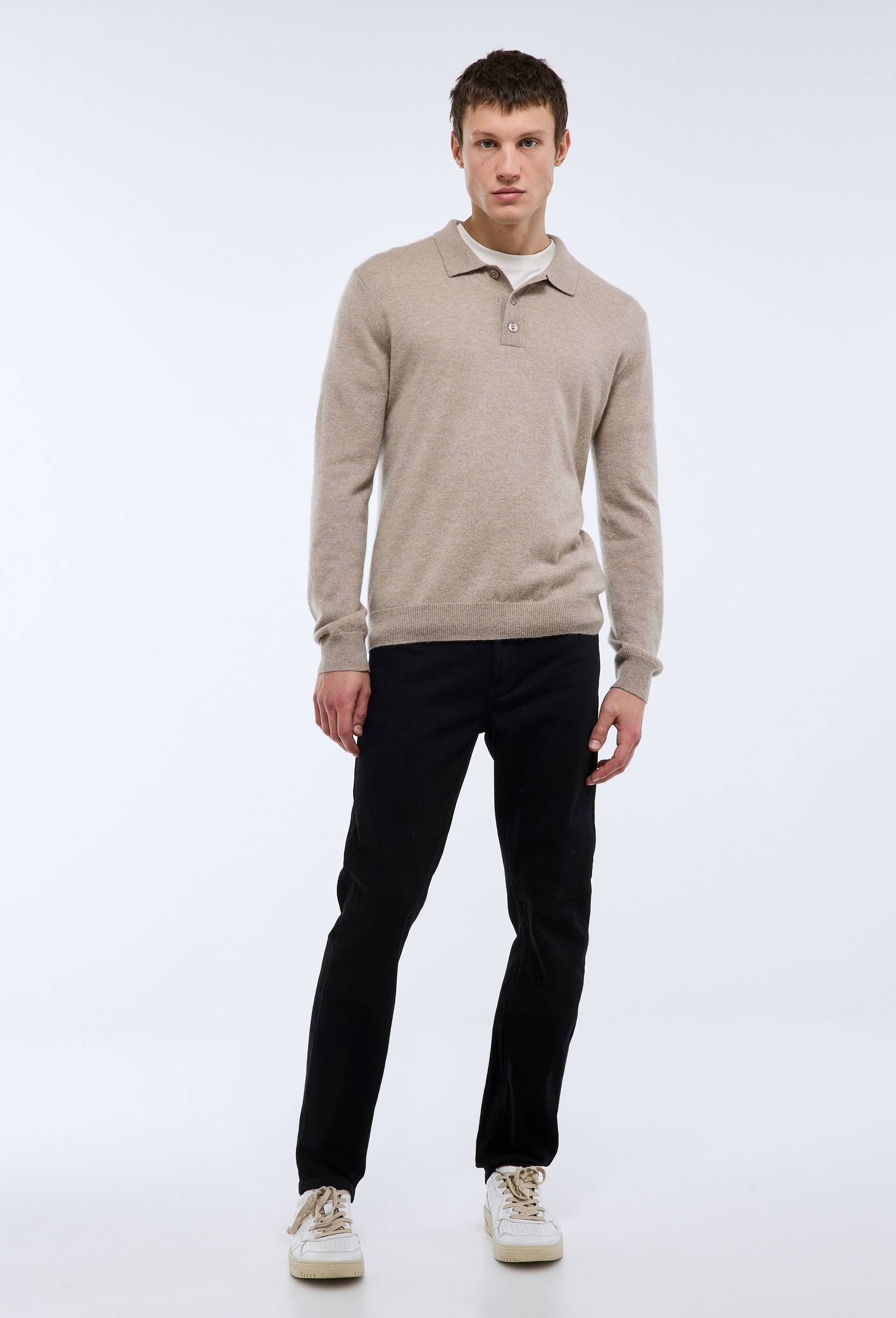 Jean slim contenant du coton, Noir, large image number 0