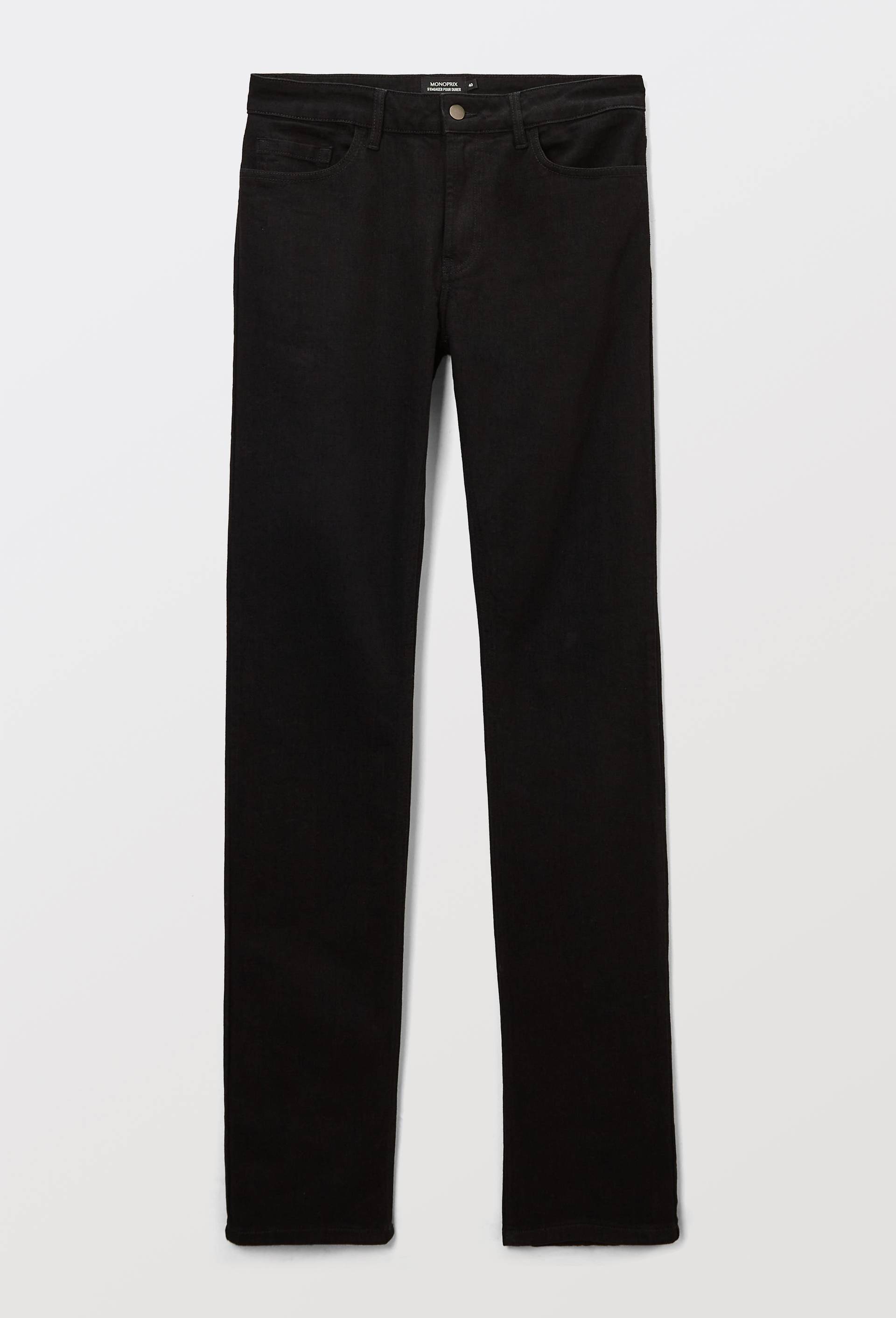 Jean slim contenant du coton, Noir, large image number 4