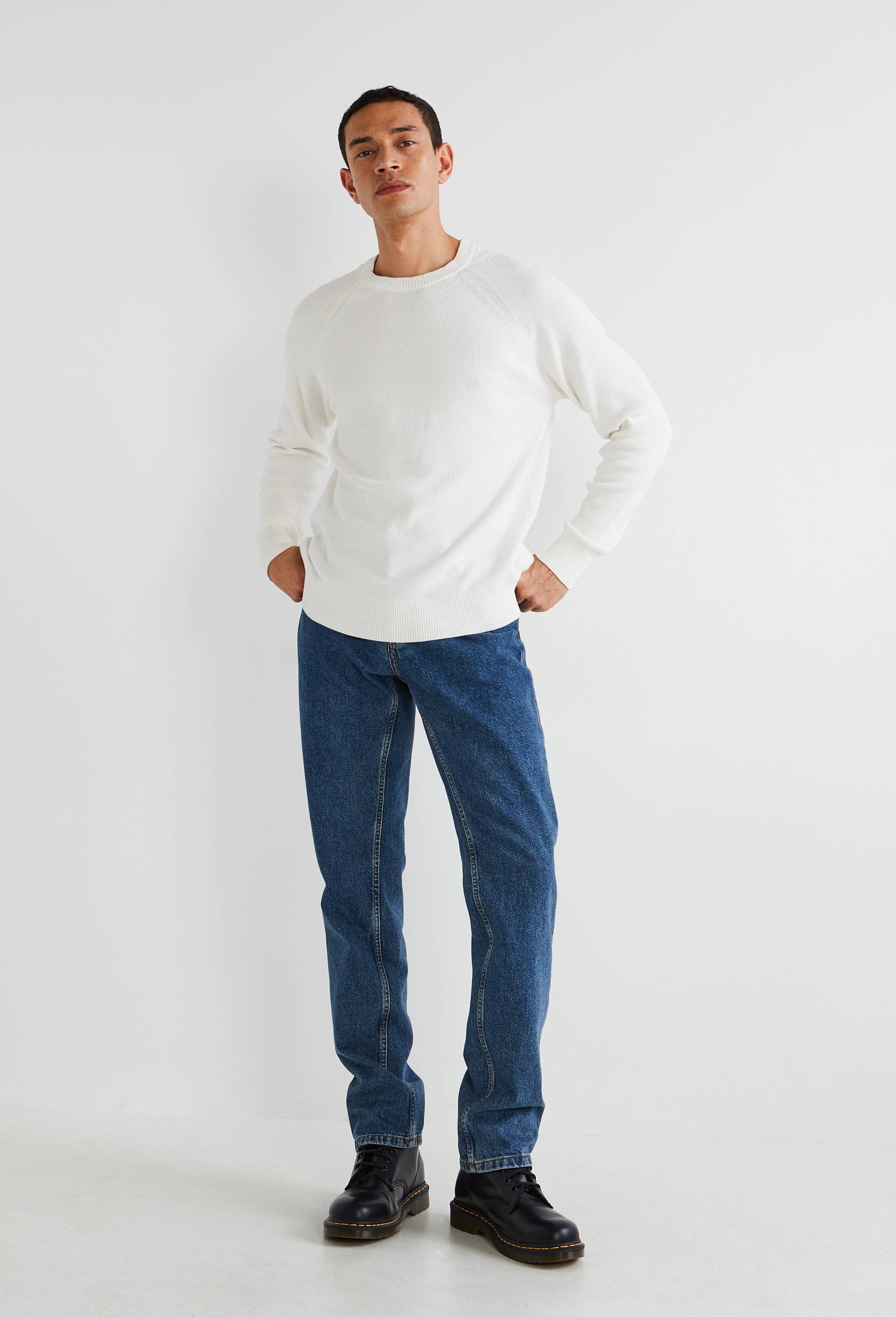 Jean straight en coton, Bleu, large image number 2
