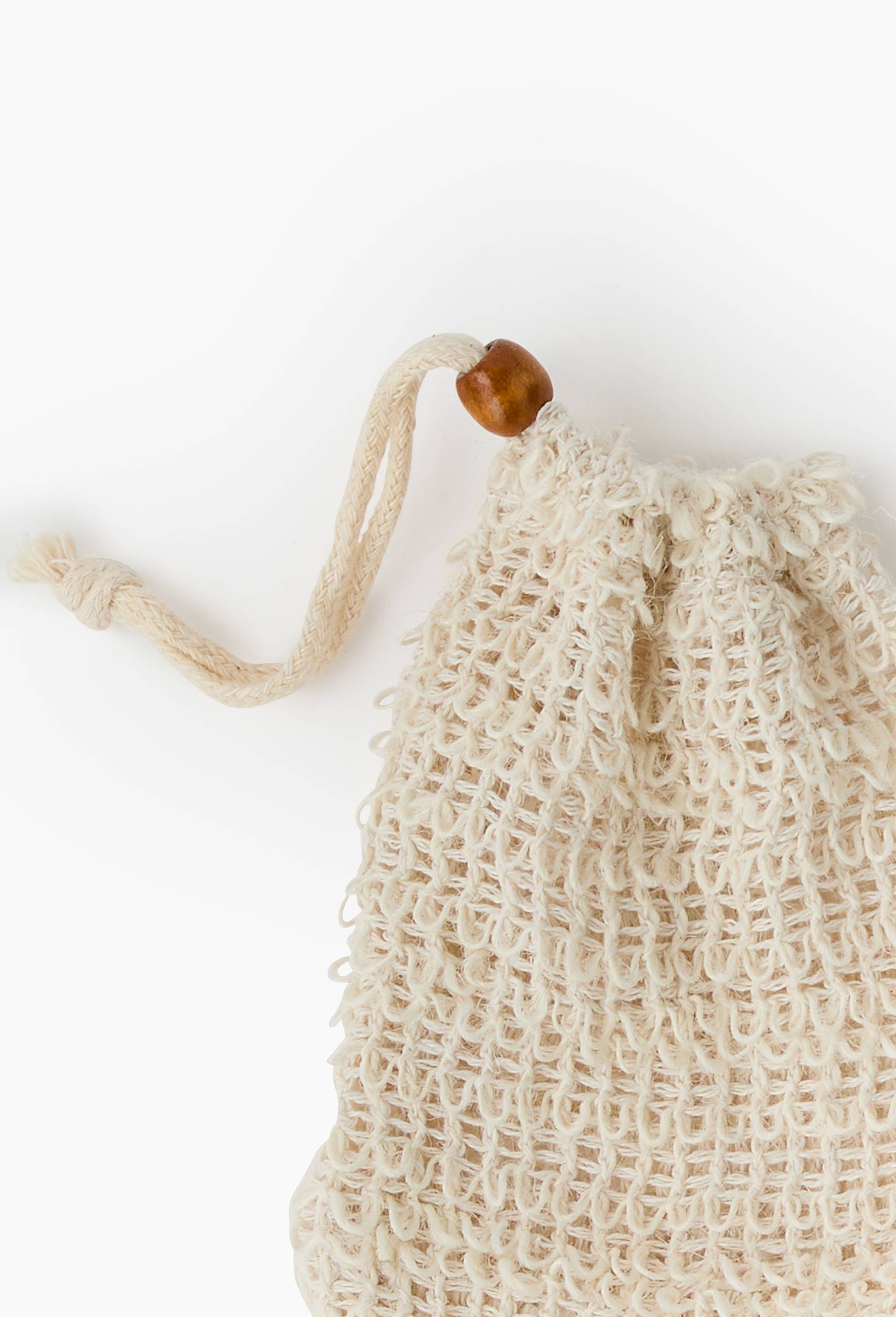 Lot de 2 gants &agrave; savon, 11x14cm, en crin, Beige, large image number 2.0