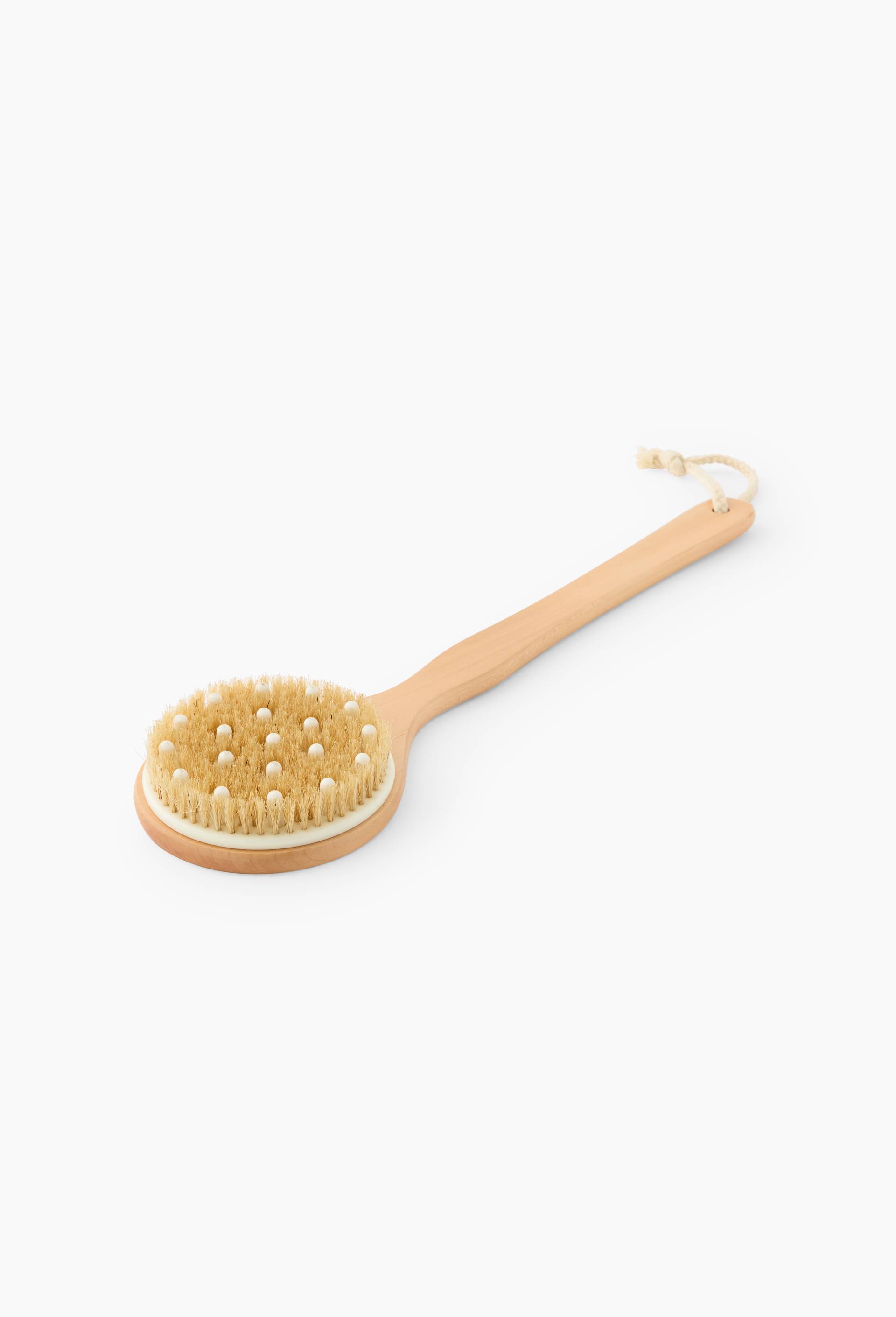 Brosse de massage pour le dos,  40x10.5x3.1cm, en bambou, Beige clair, large image number 0