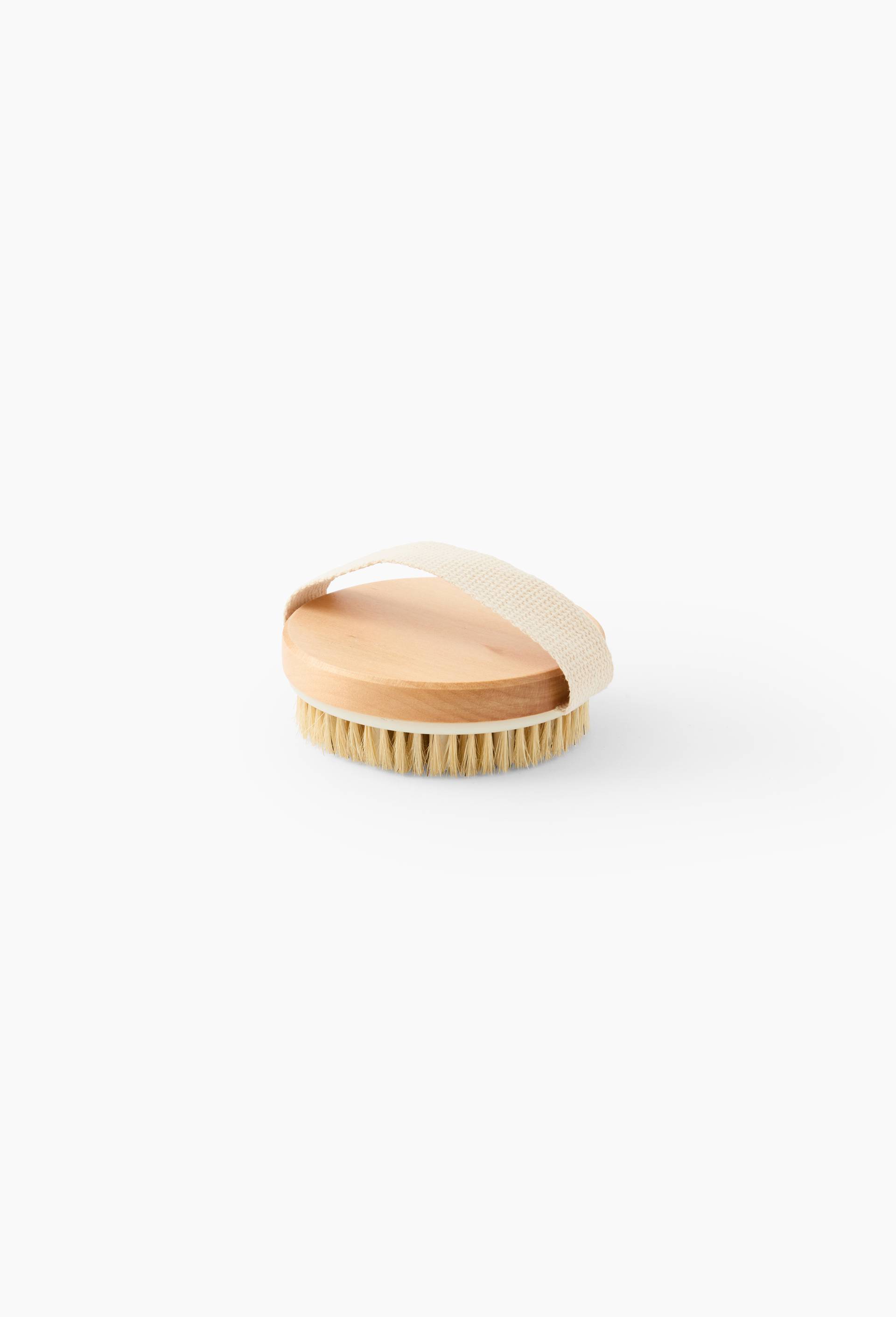 Brosse de massage soin du corps, en bois, Beige clair, large image number 1