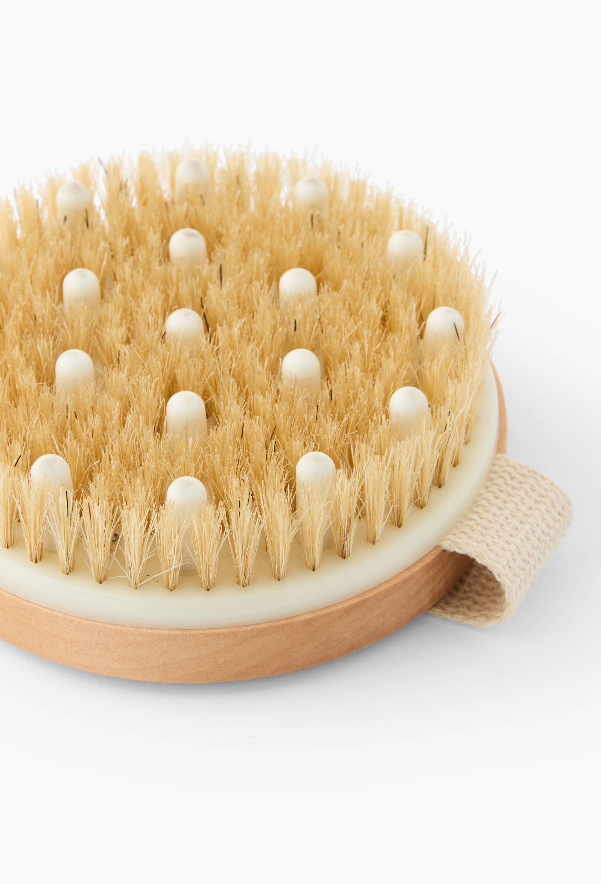 Brosse de massage soin du corps, en bois, Beige clair, large image number 2
