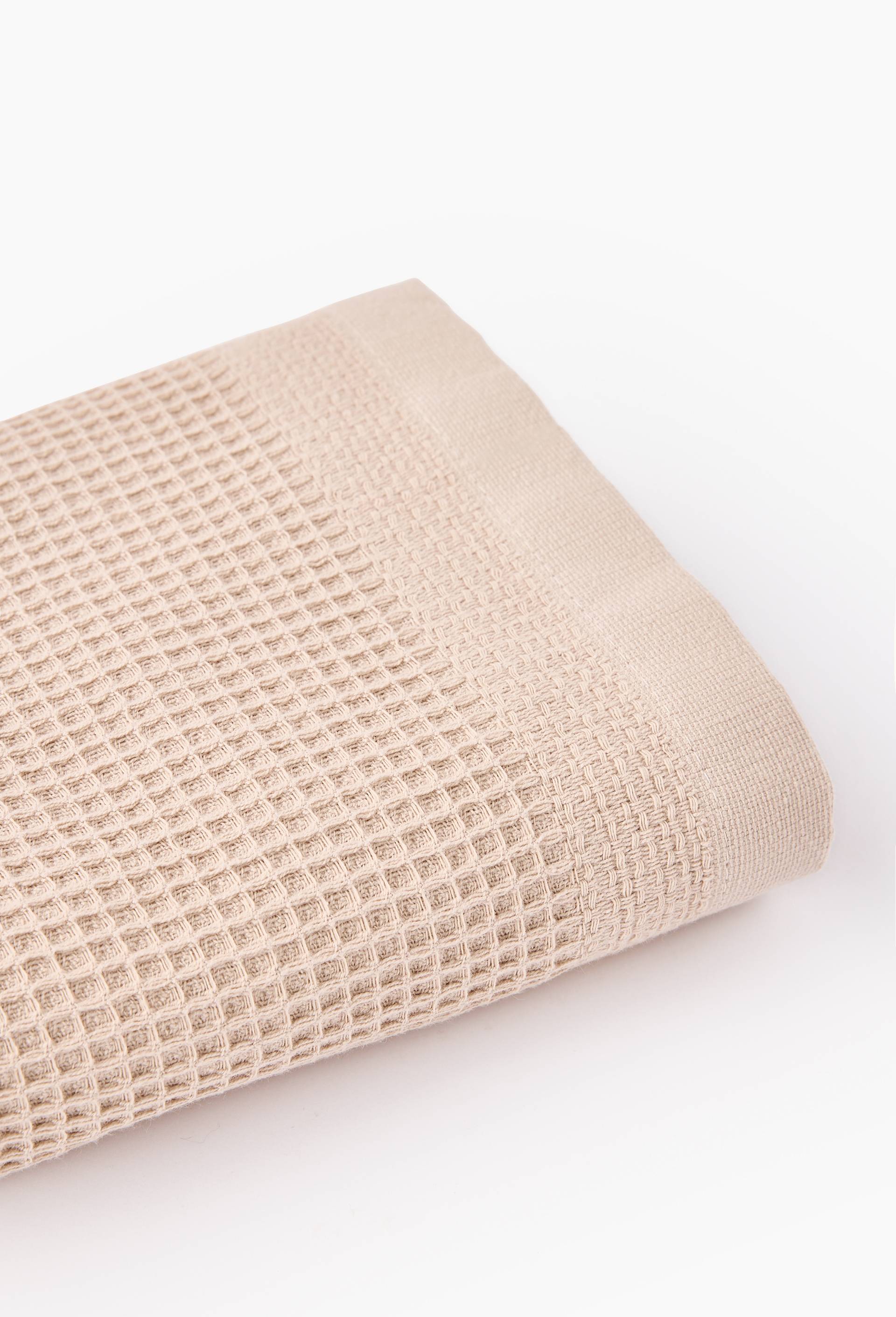 Serviette Invitée 30x50 Cm Tendance – 100% Coton Nid D'abeille, Couleur Taupe