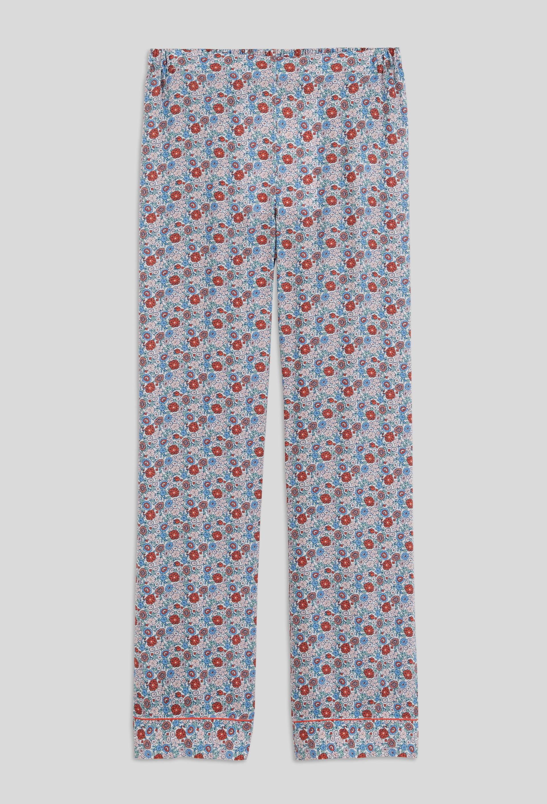 Pantalon de pyjama imprimé, certifié EcoVero et OEKO-TEX, Orange, large image number 2