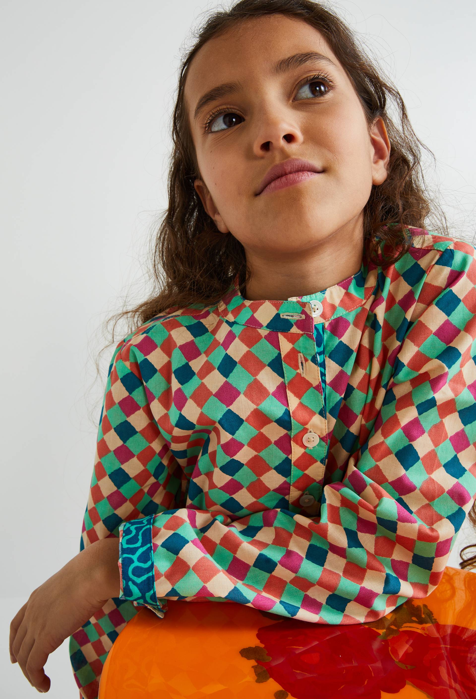 Chemise imprim&eacute;e en coton - LISA CORTI X MONOPRIX, Multicolore, large image number 0