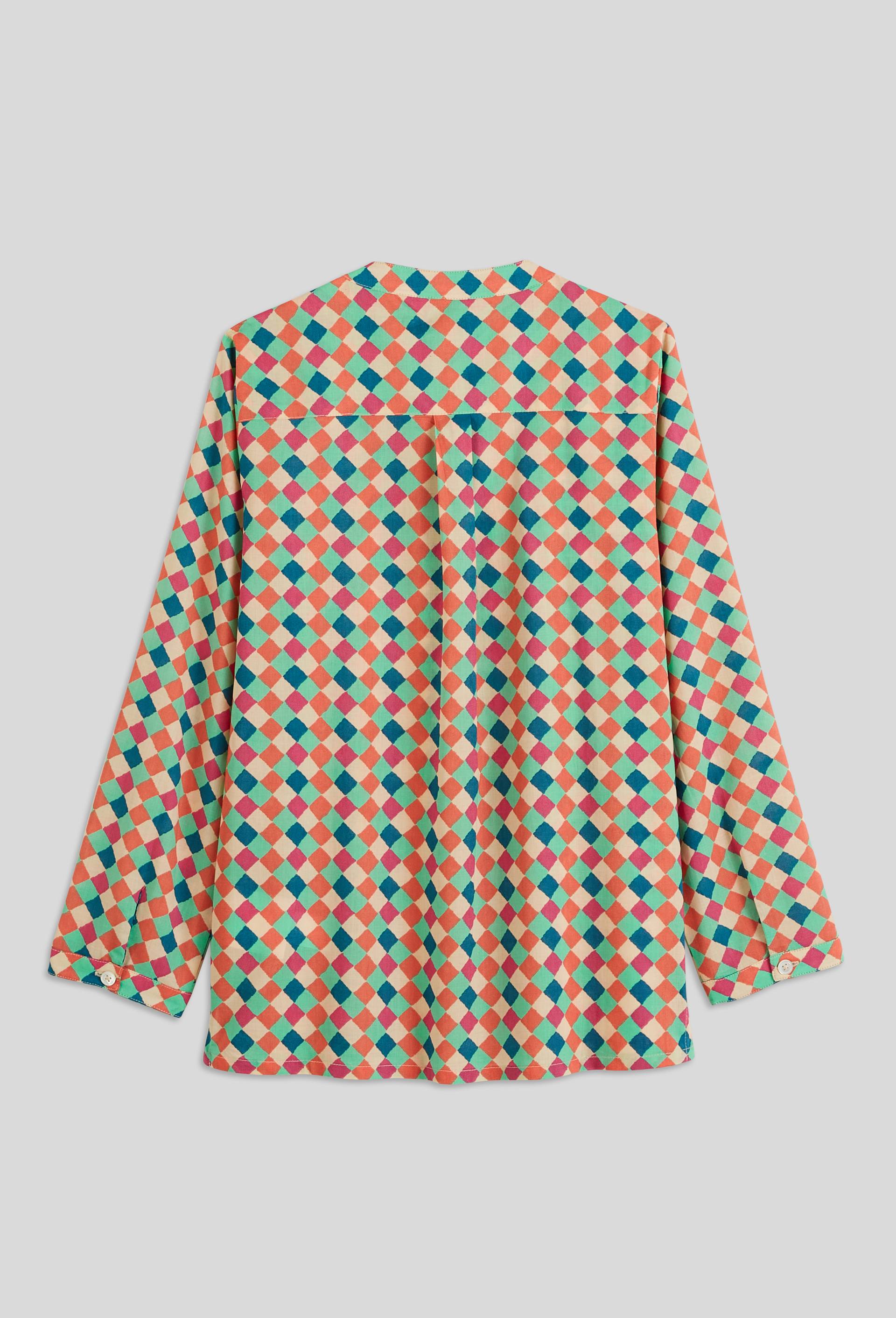 Chemise imprim&eacute;e en coton - LISA CORTI X MONOPRIX, Multicolore, large image number 3