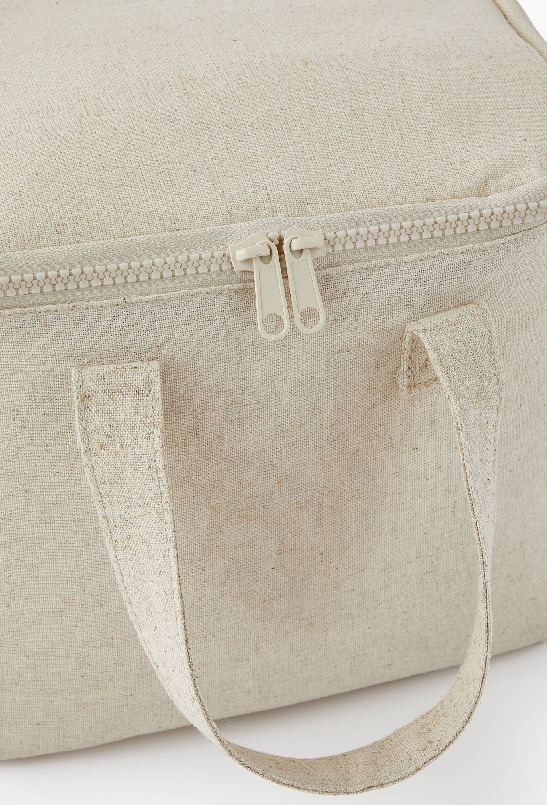 Sac d&eacute;jeuner isotherme 7L, 23*16*19,3cm, polyester,coton,lin et viscose, Beige clair, large image number 1