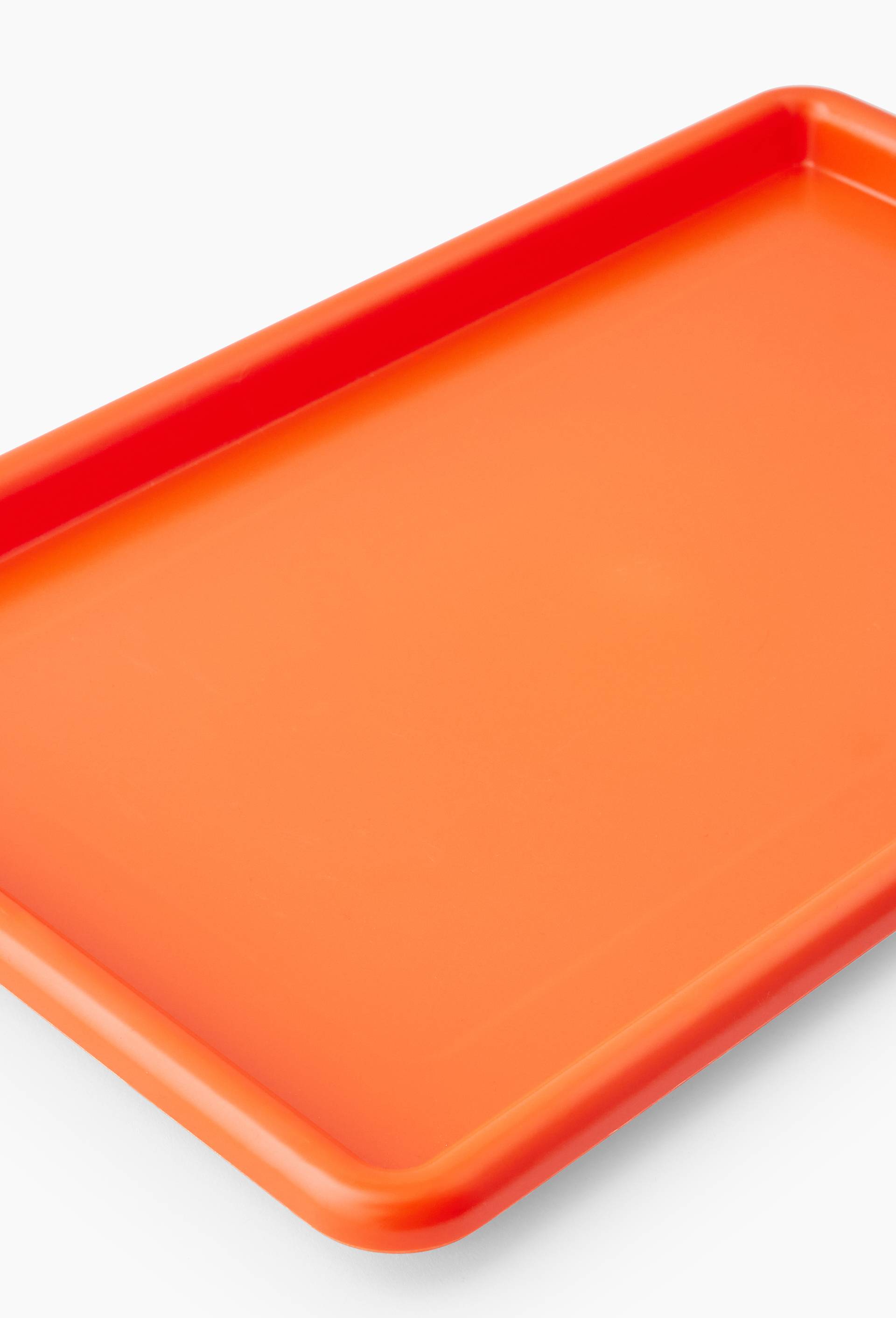 Plateau Mélaminé Maiolika Orange 37,5 X 17,5 Cm - Design Coloré 'Alcool', Léger, Résistant, Lave-Vaisselle, Idéal Apéro Et Service