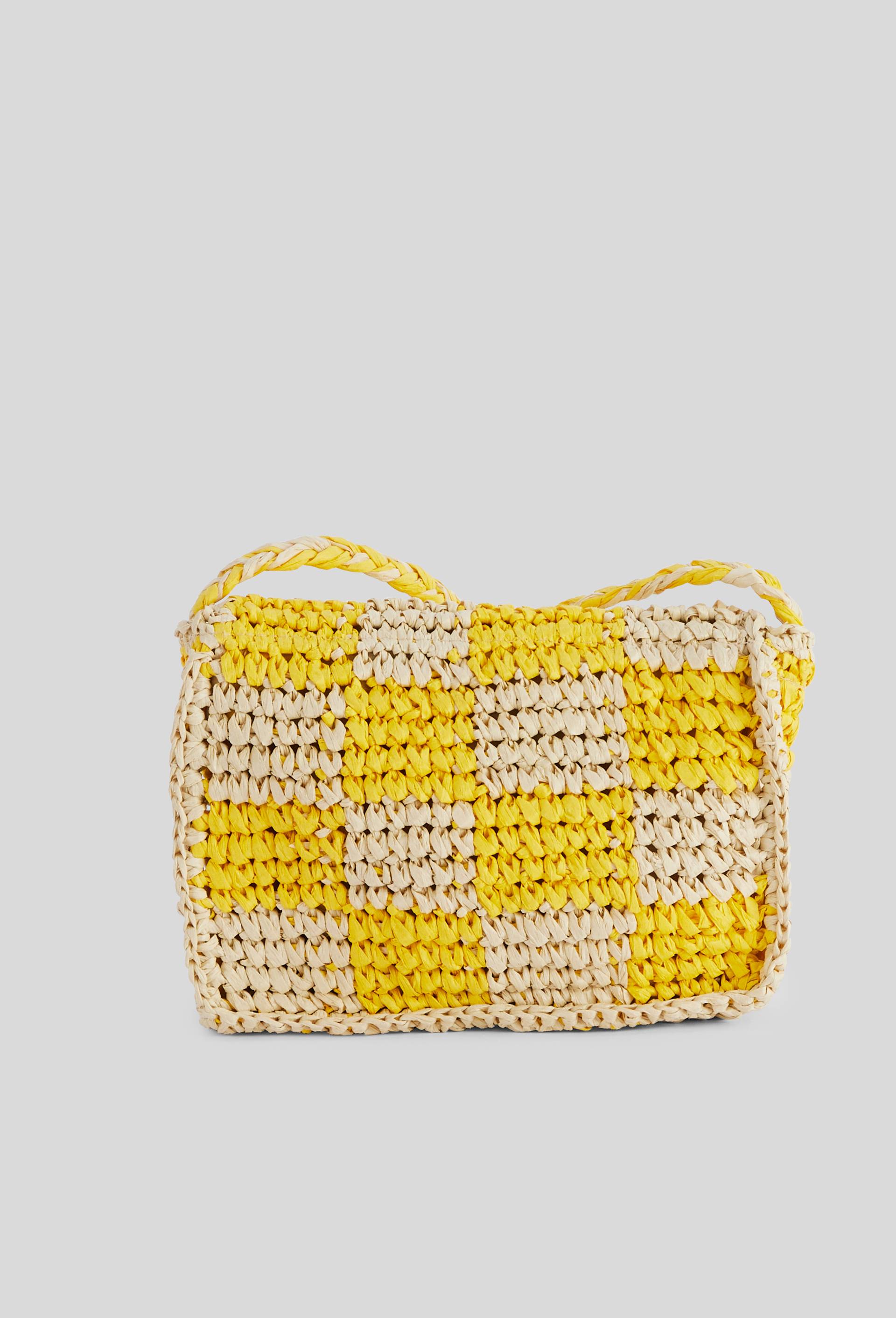 Sac pompom effet paille, Beige clair, large image number 1.0