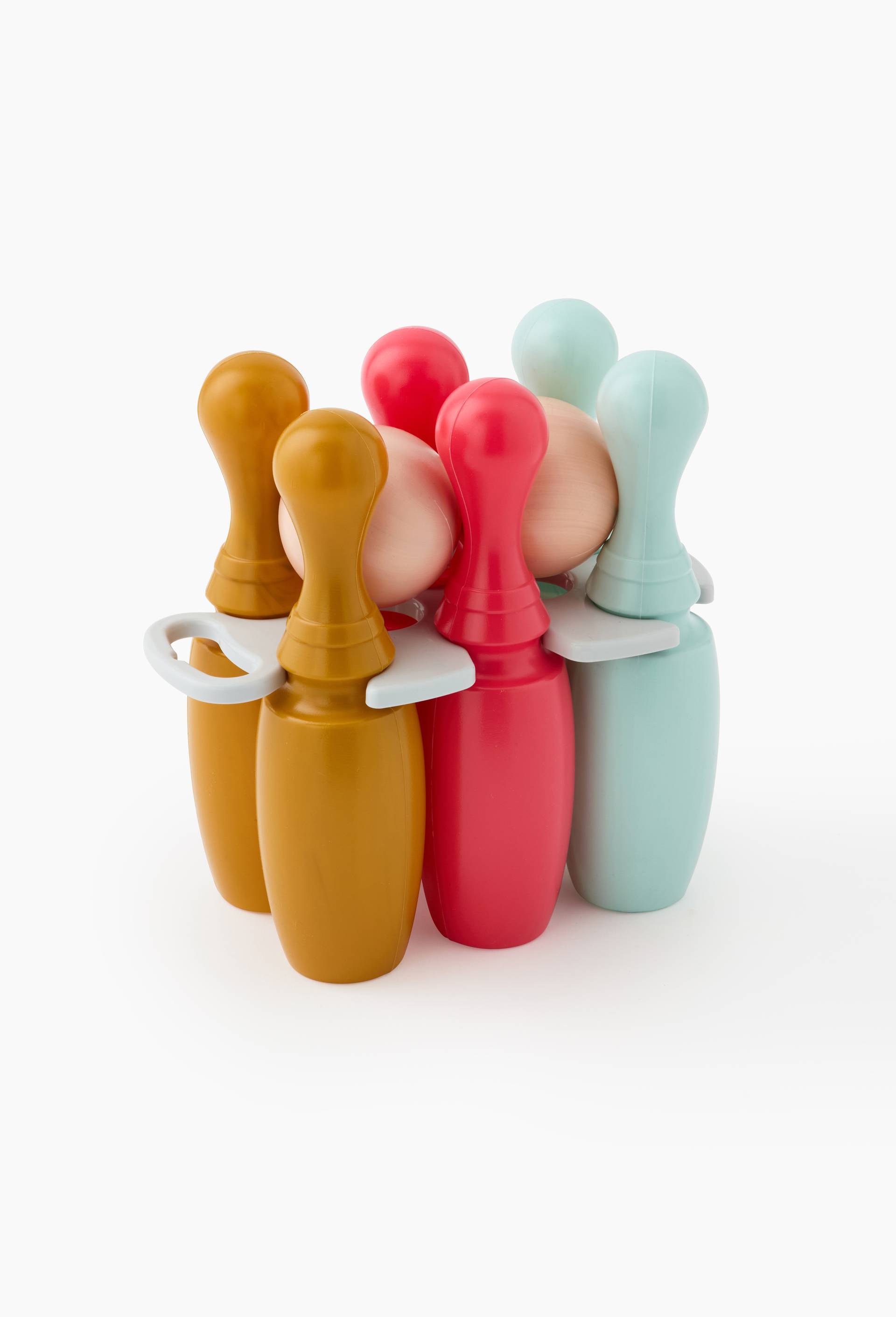 Jeu 6 quilles bowling 23 cm, Multicolore, large image number 0