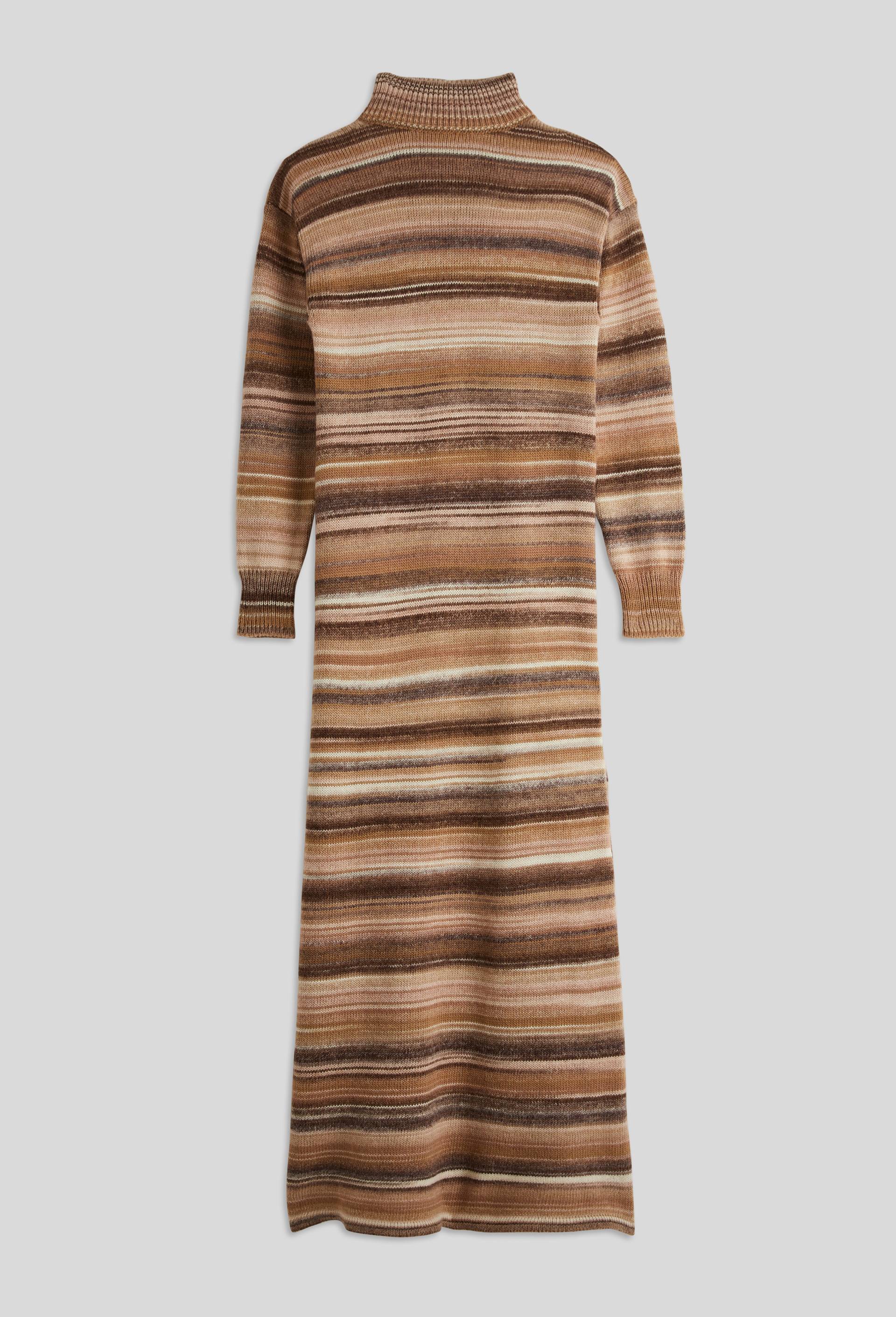 Robe longue maille fantaisie contenant de la laine, Ecru, large image number 2