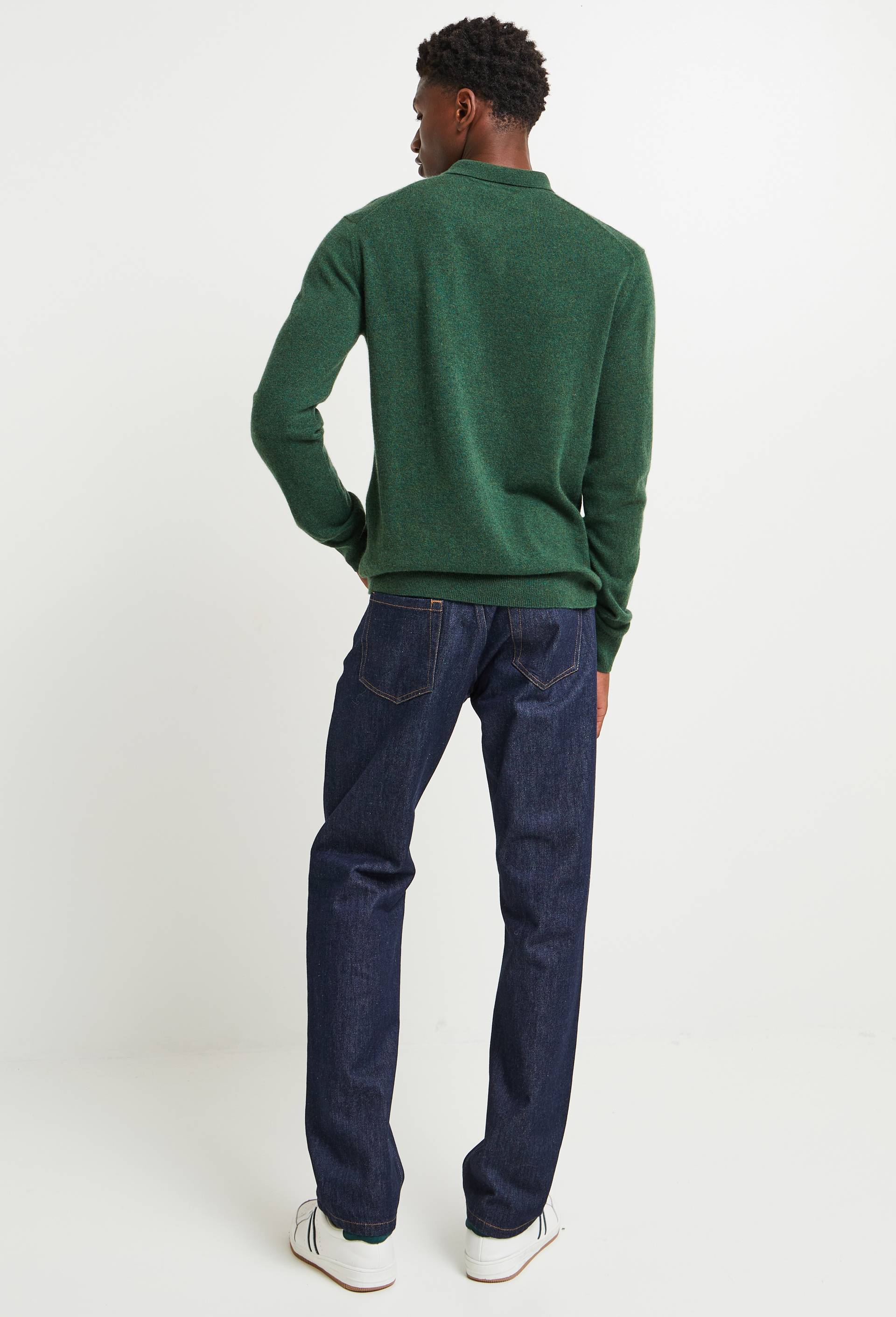 Jean straight en coton, Bleu foncé, large image number 1.0