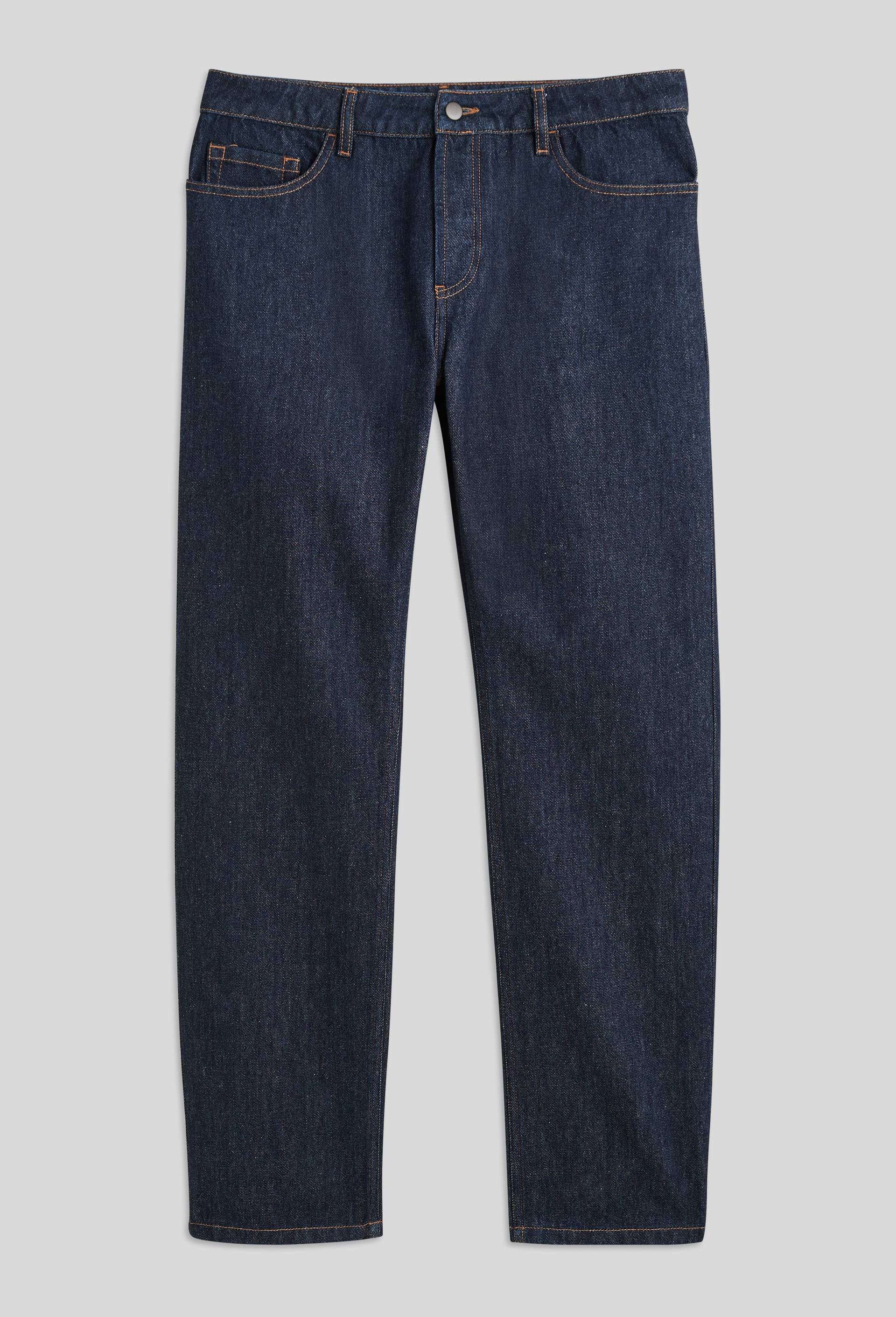 Jean straight en coton, Bleu foncé, large image number 2