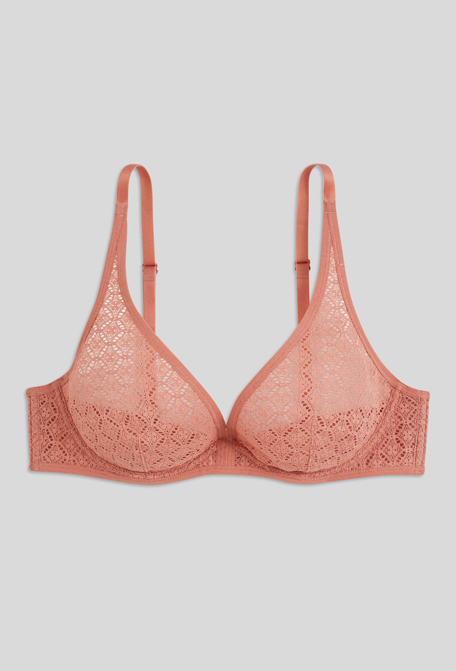 Soutien-gorge triangle foulard COLINE en dentelle, Orange, large image number 2