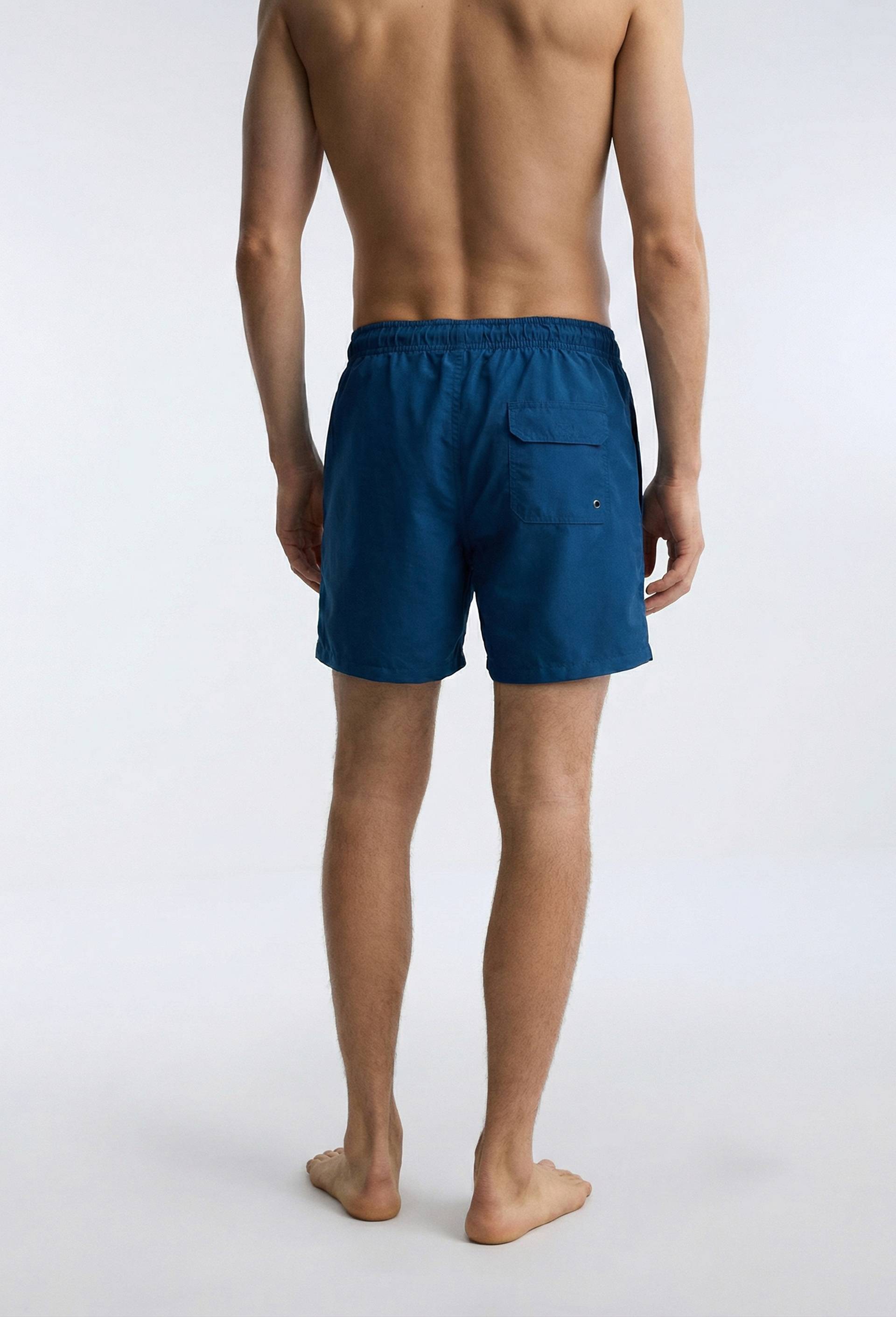 Short de bain uni, Bleu fonc&eacute;, large image number 1