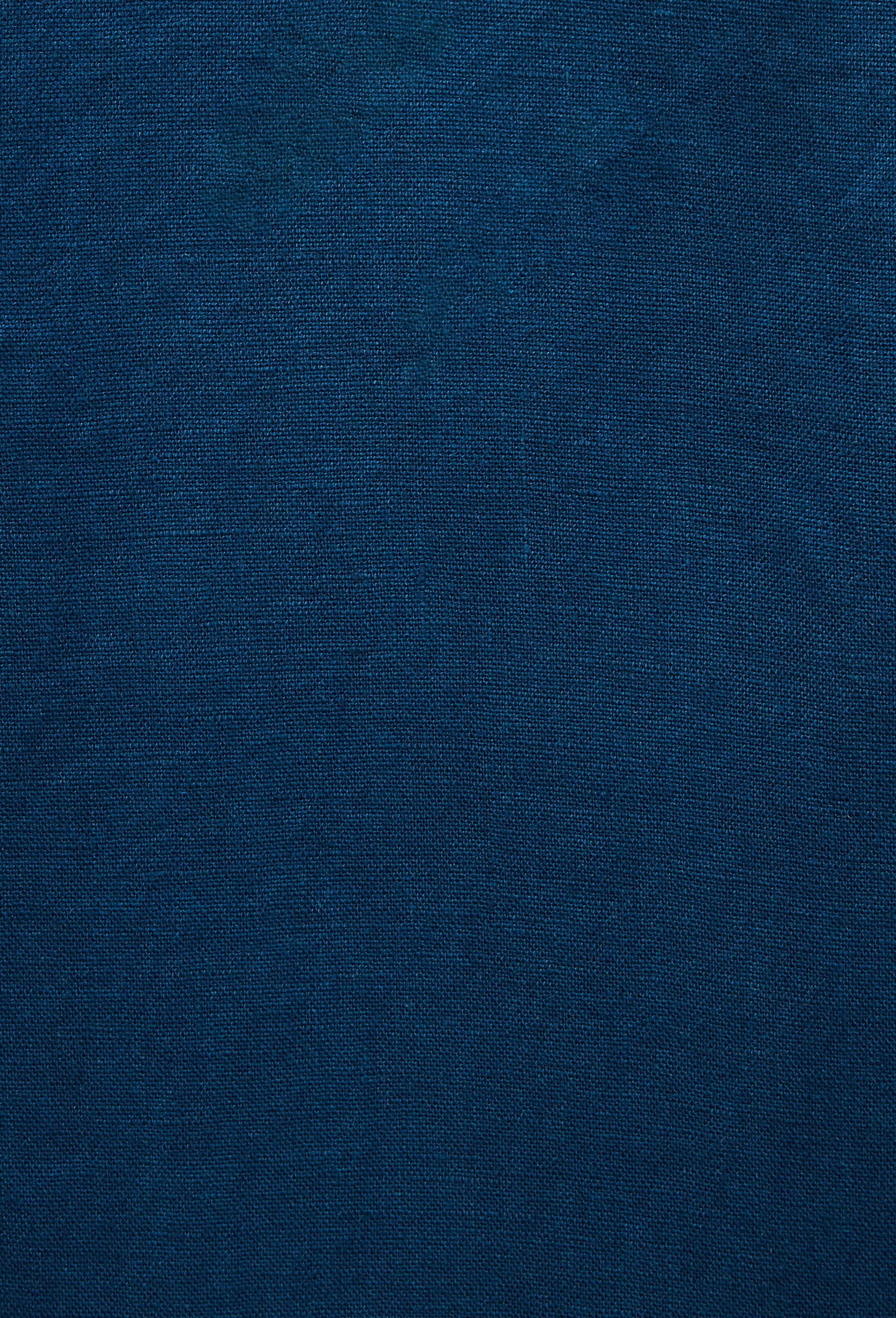Pantalon &eacute;lastiqu&eacute; en lin, Bleu fonc&eacute;, large image number 5.0