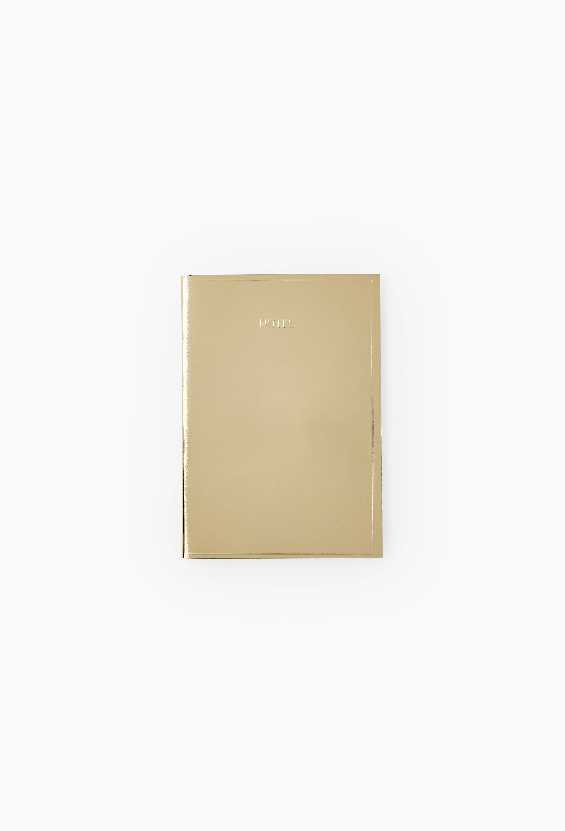 Carnet A5, lign&eacute;, 48 pages, Or, large image number 0