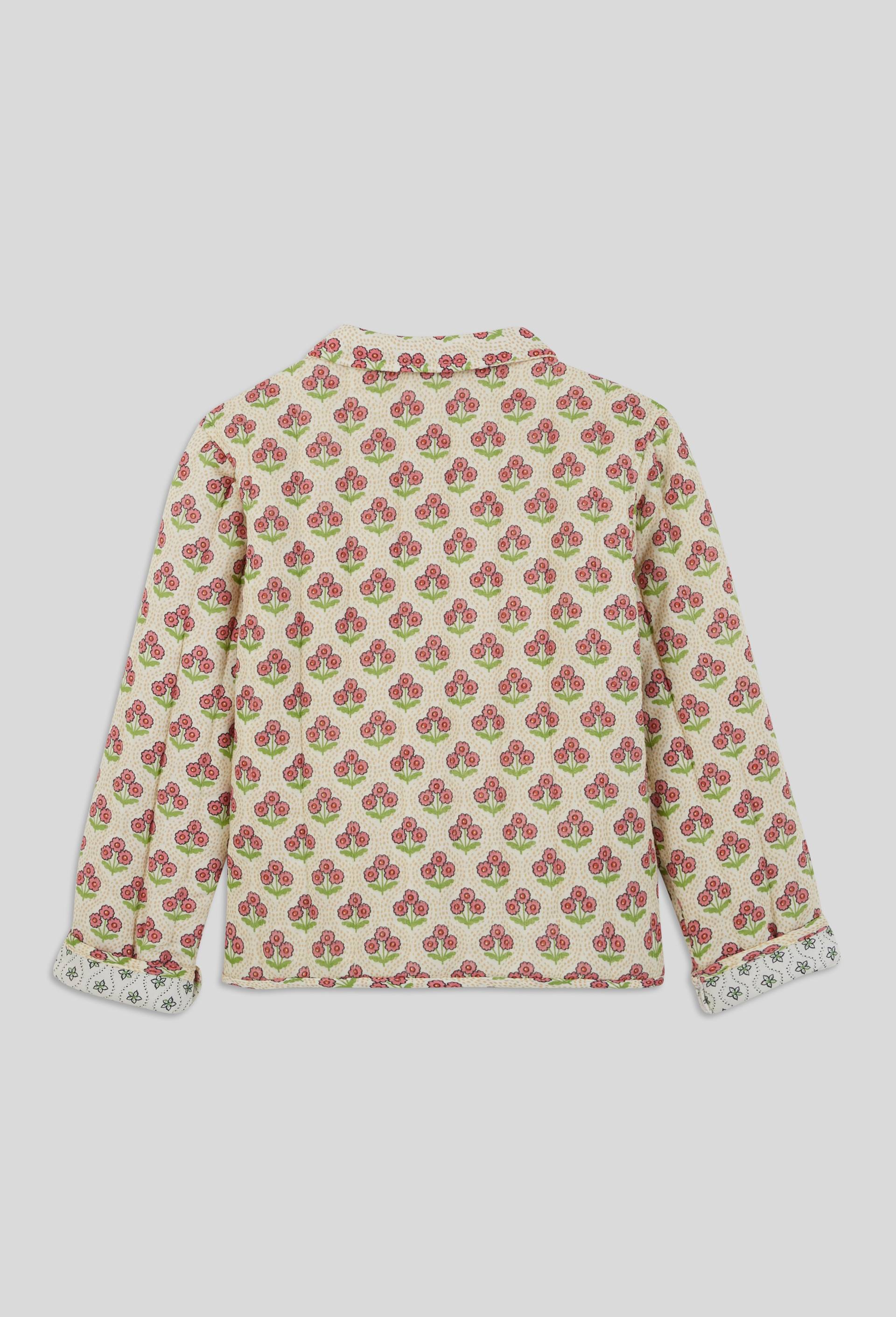 Veste imprim&eacute;e, contient du coton issu de l'agriculture biologique, certifi&eacute; OEKO-TEX, Beige clair, large image number 1