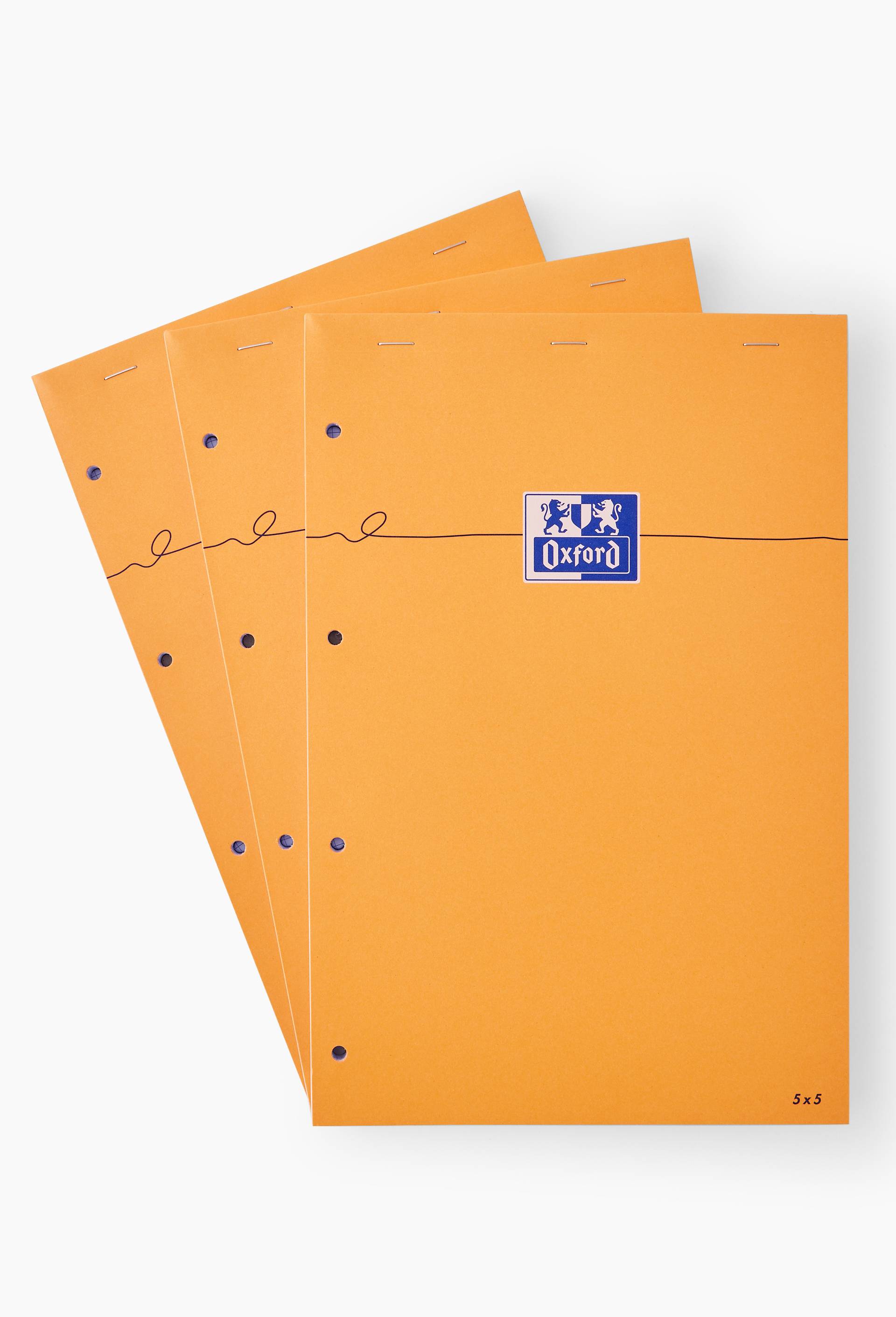 Lot de 3 Bloc-Notes Orange A4+ Petits Carreaux, Multicolore, large image number 0.0