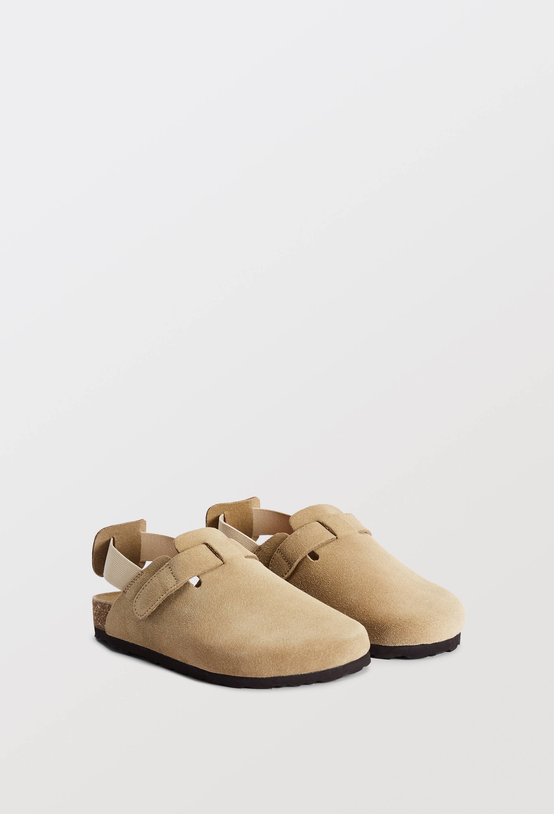 Sabots en cuir, Beige, large image number 0