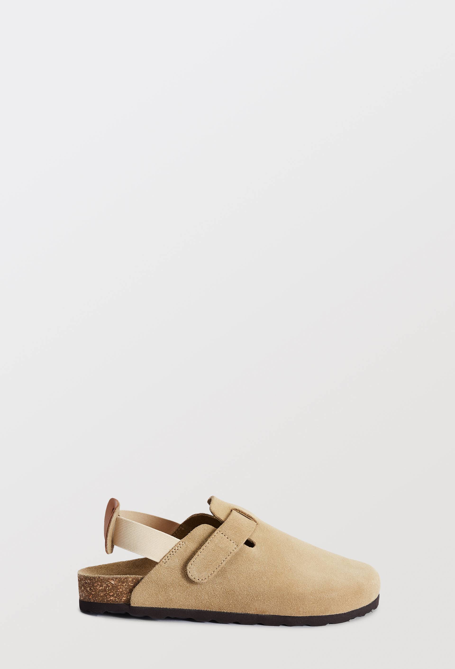 Sabots en cuir, Beige, large image number 1.0